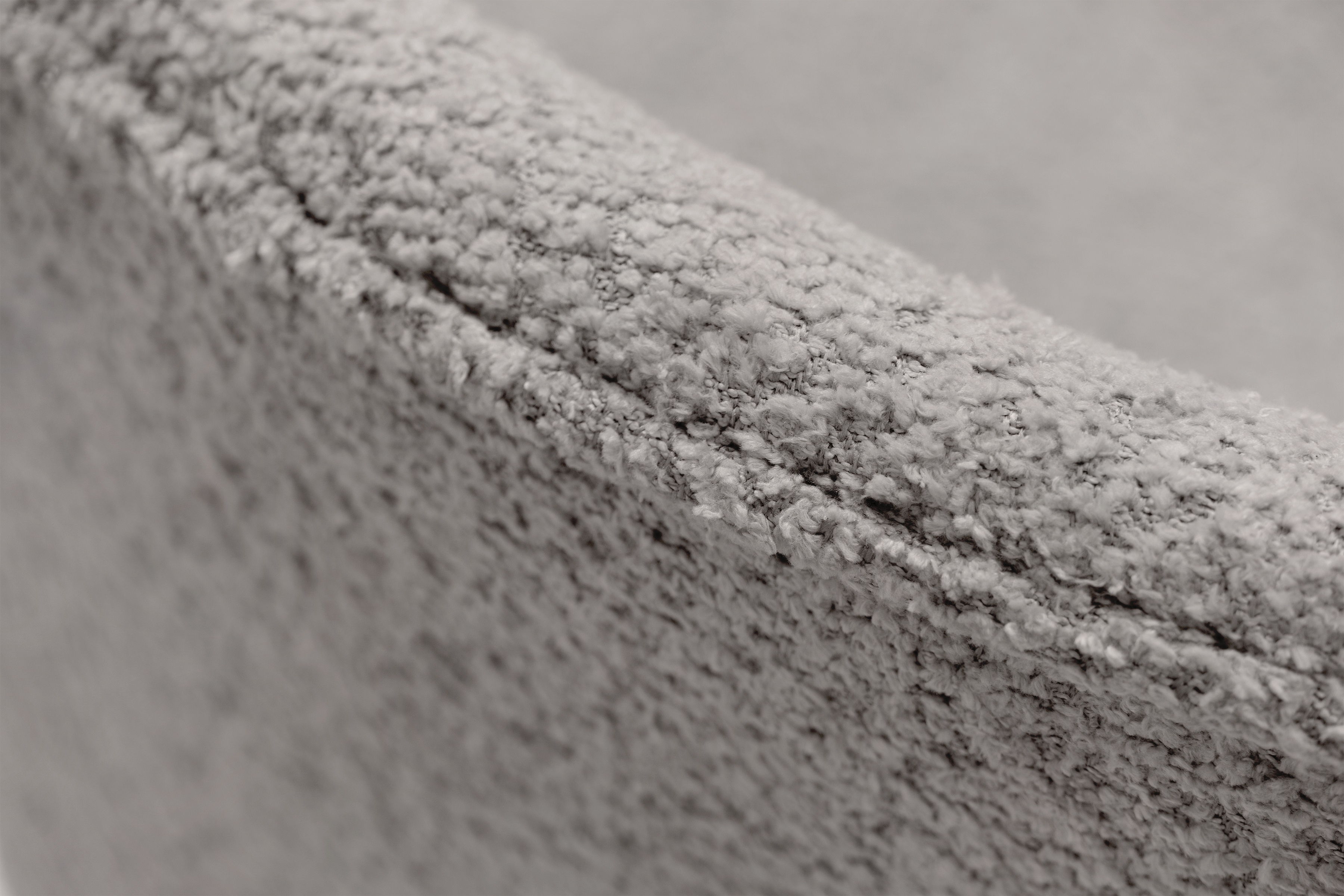 Čalouněná otočná skořepinová židle Aveliro Spin - světle šedá bouclé Catch Me 24 židle čalouněné Aveliro Spin kubelkowe obrotowe - jasna šedá boucla Catch Me 24