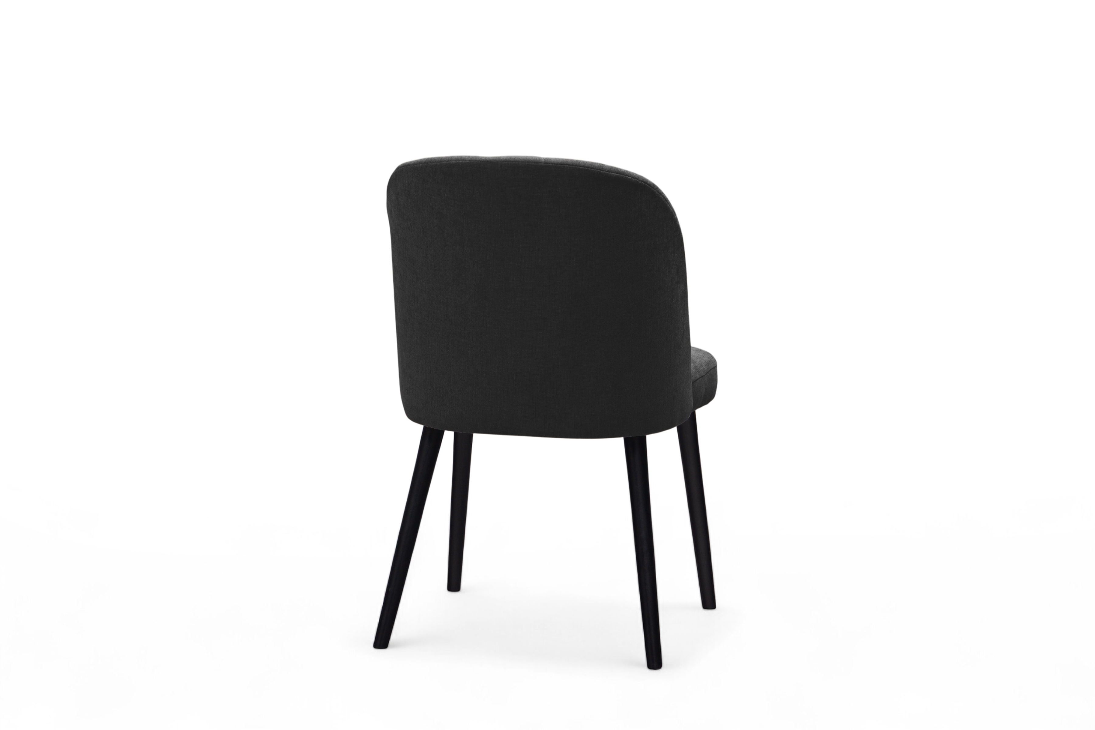 Čalúnená stolička Azarro 2 - čierny šenil Wind 99 / čierne nohy Stolička čalúnená Azarro 2 -  Čierny šenil Wind 99 / čierny nožičky