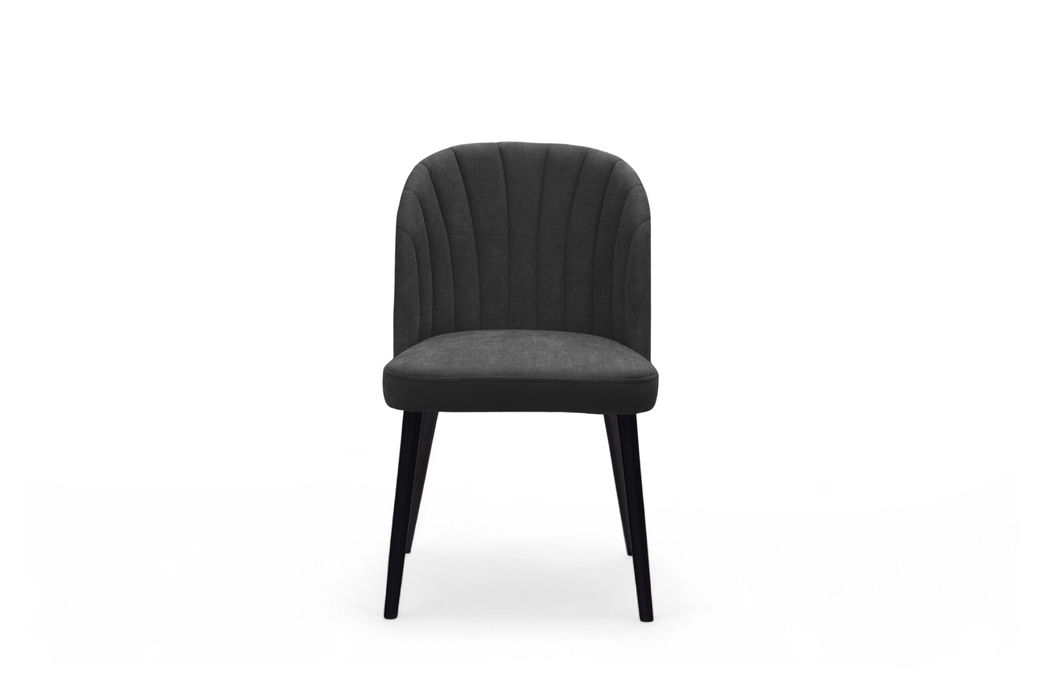 Čalúnená stolička Azarro 2 - čierny šenil Wind 99 / čierne nohy Stolička čalúnená Azarro 2 -  Čierny šenil Wind 99 / čierny nožičky