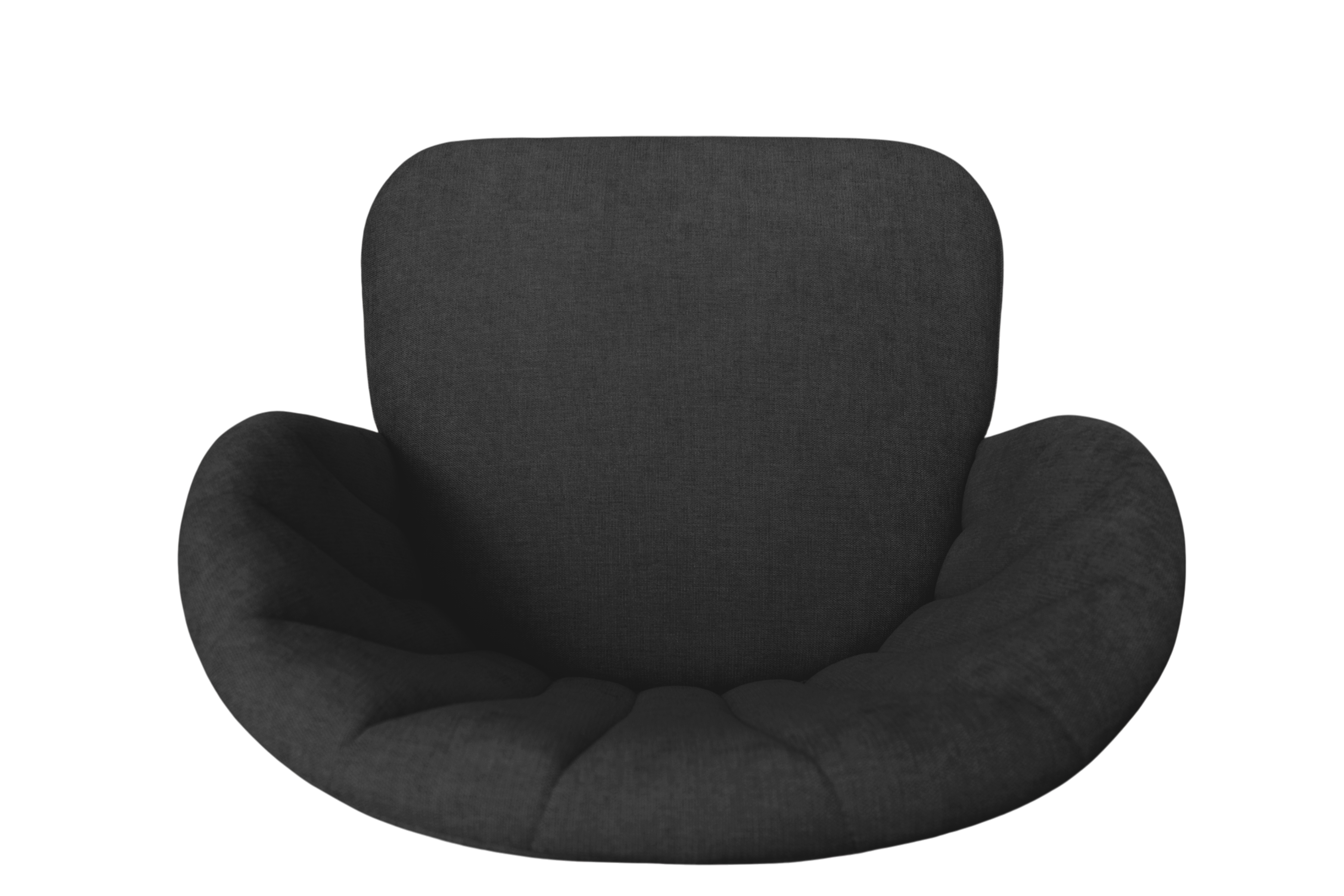 Čalúnená stolička Azarro 2 - čierny šenil Wind 99 / čierne nohy Stolička čalúnená Azarro 2 -  Čierny šenil Wind 99 / čierny nožičky