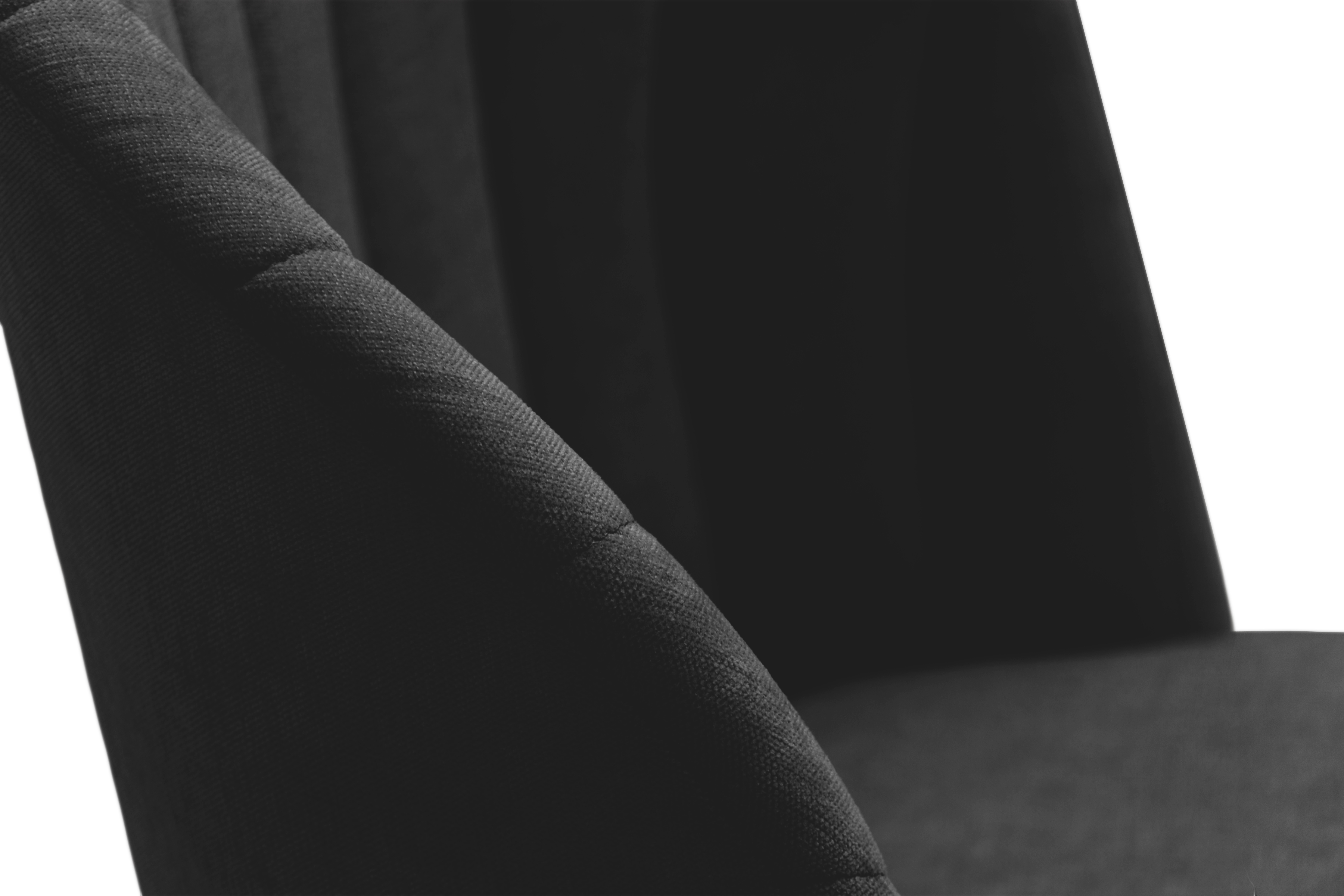 Čalúnená stolička Azarro 2 - čierny šenil Wind 99 / čierne nohy Stolička čalúnená Azarro 2 -  Čierny šenil Wind 99 / čierny nožičky