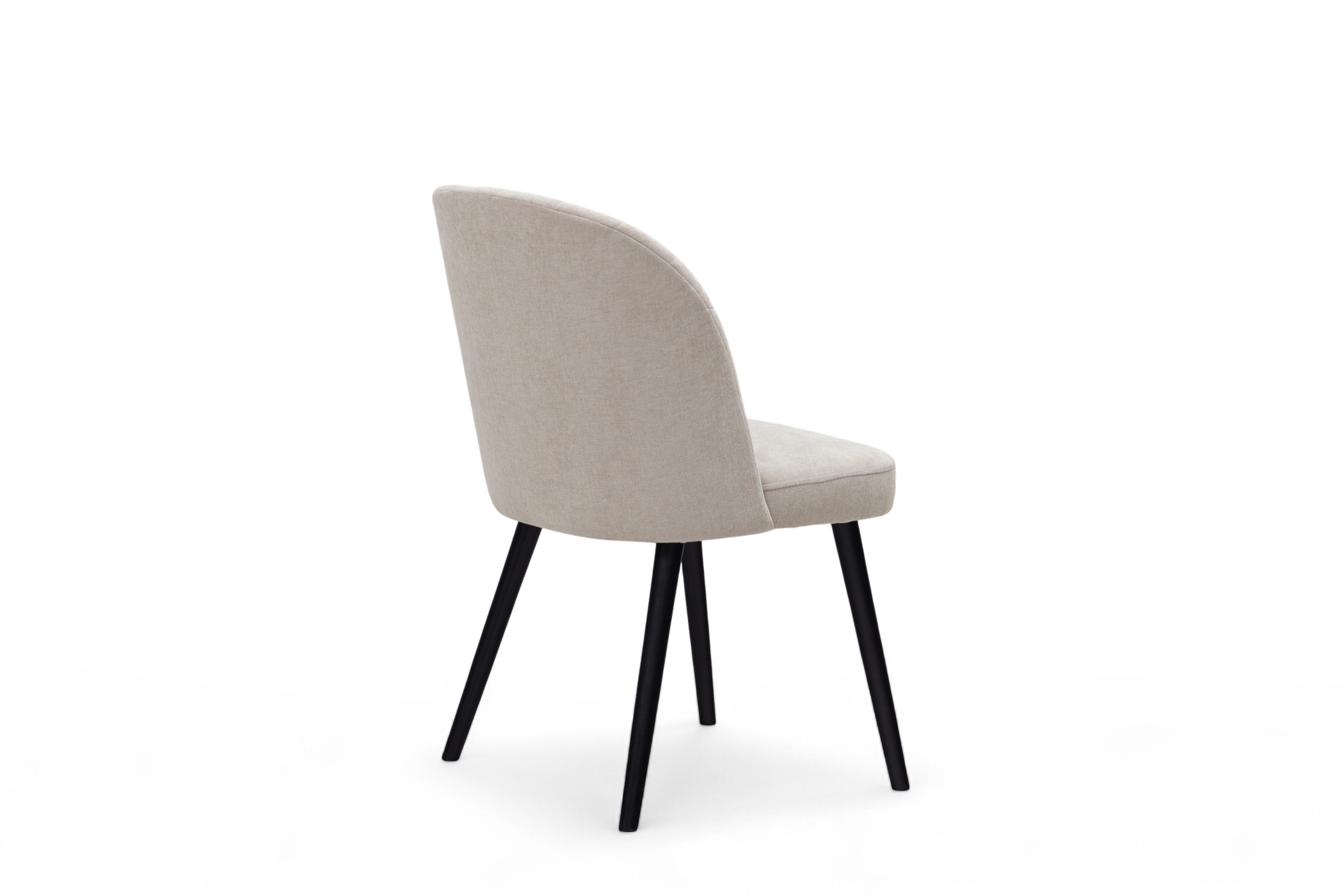 Čalúnená stolička Azarro 2 - svetlosivý šenil Wind 05 / čierne nohy Stolička čalúnená Azarro 2 - svetlý šedý šenil Wind 05 / čierny nožičky