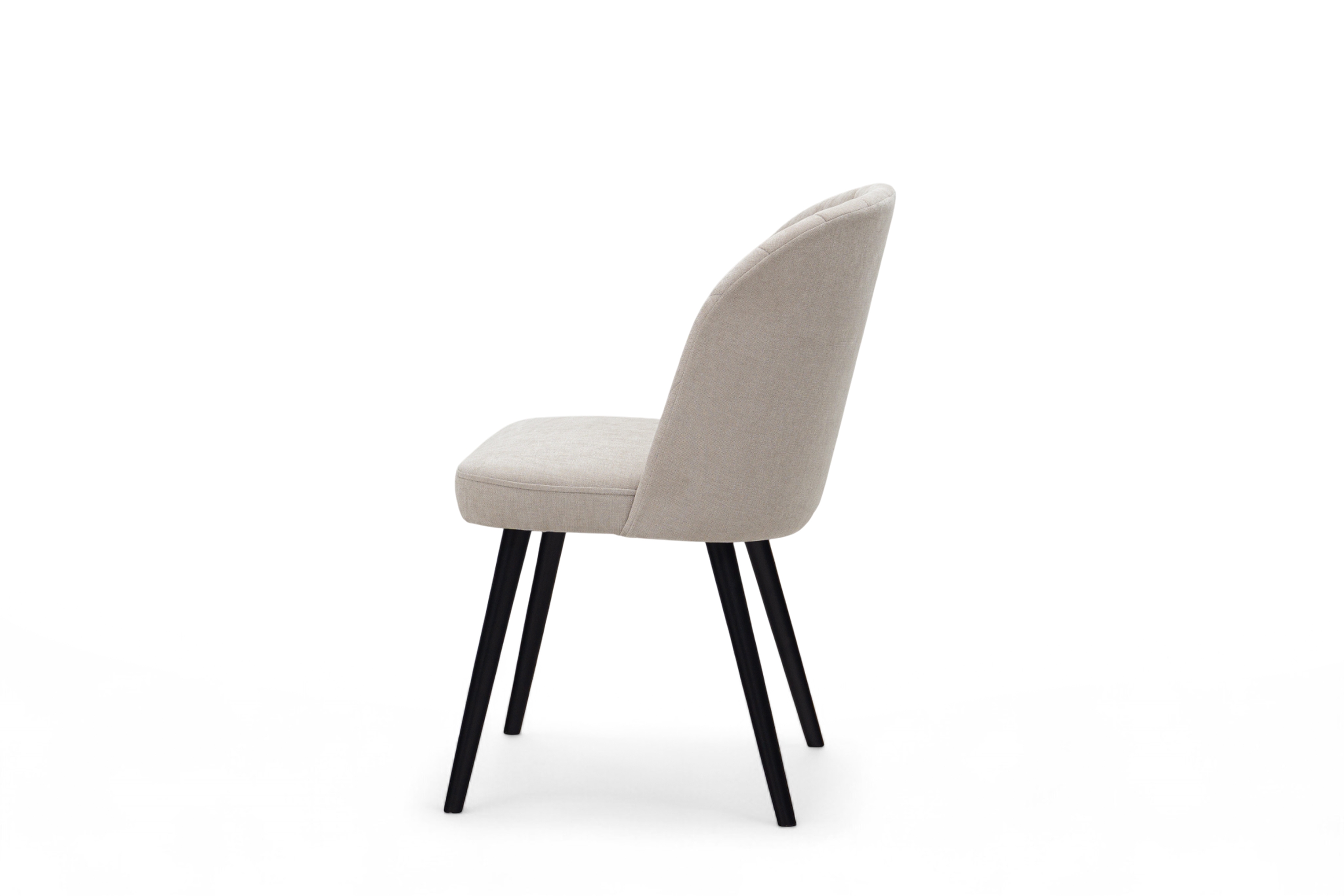 Čalúnená stolička Azarro 2 - svetlosivý šenil Wind 05 / čierne nohy Stolička čalúnená Azarro 2 - svetlý šedý šenil Wind 05 / čierny nožičky