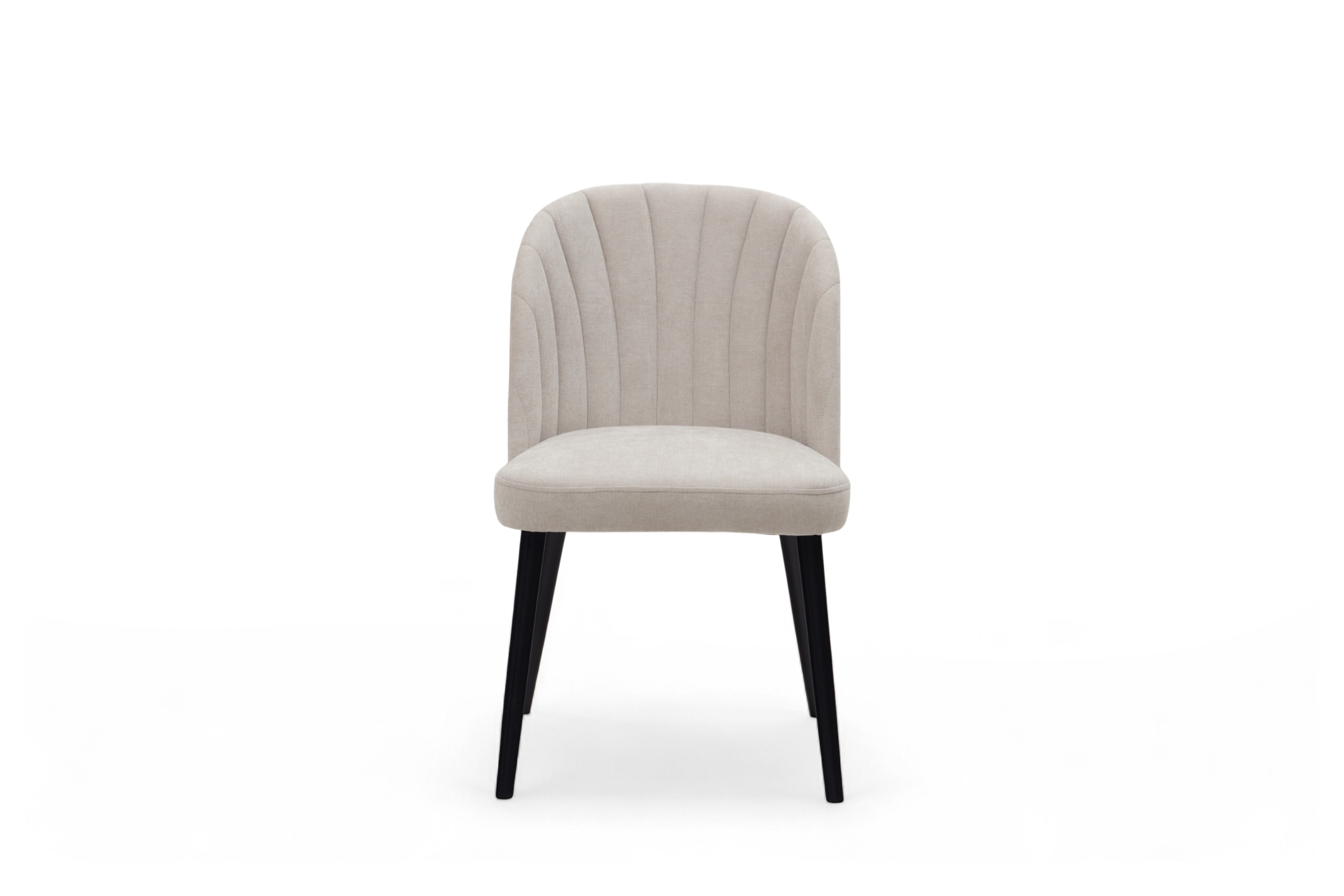 Čalúnená stolička Azarro 2 - svetlosivý šenil Wind 05 / čierne nohy Stolička čalúnená Azarro 2 - svetlý šedý šenil Wind 05 / čierny nožičky