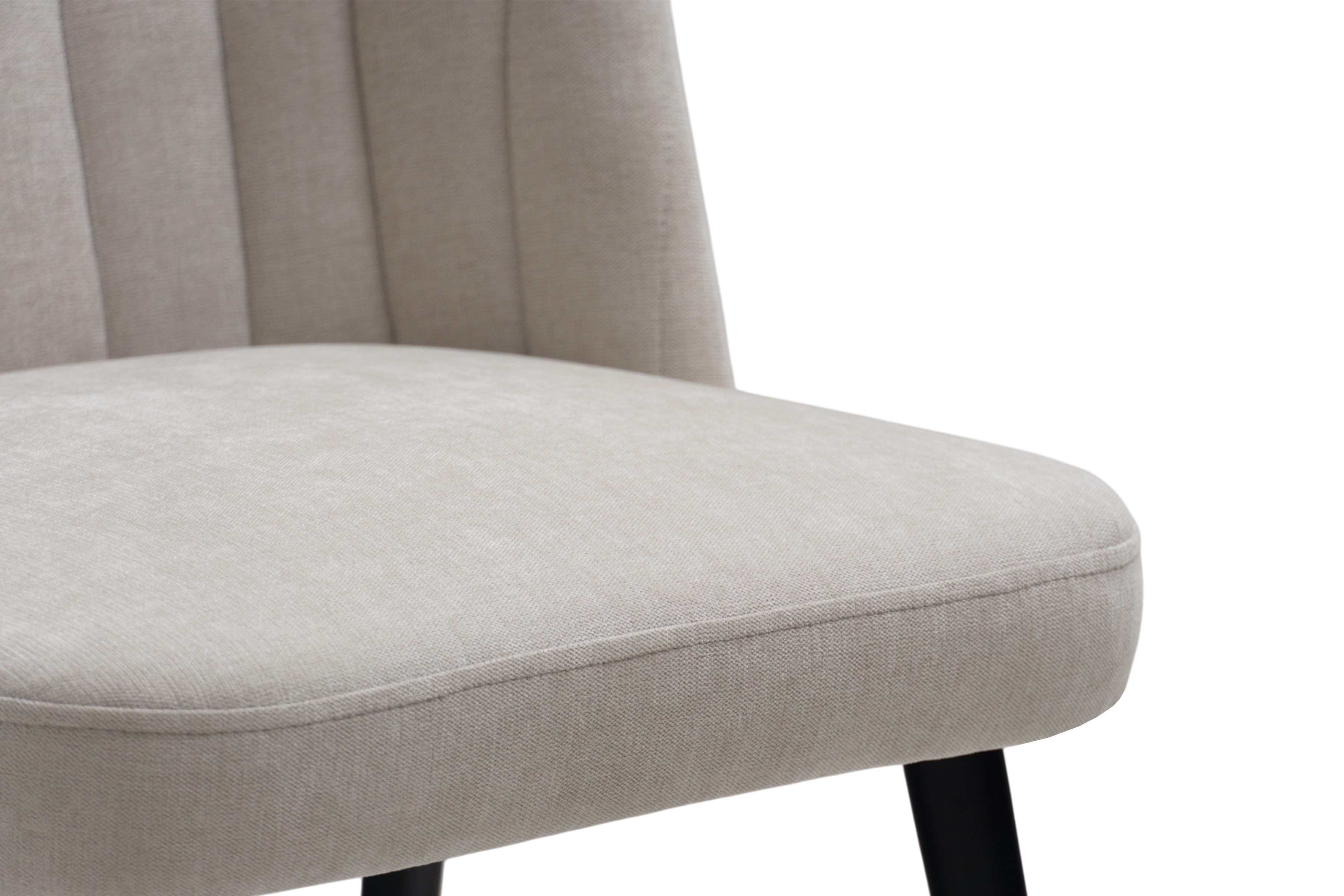 Čalúnená stolička Azarro 2 - svetlosivý šenil Wind 05 / čierne nohy Stolička čalúnená Azarro 2 - svetlý šedý šenil Wind 05 / čierny nožičky