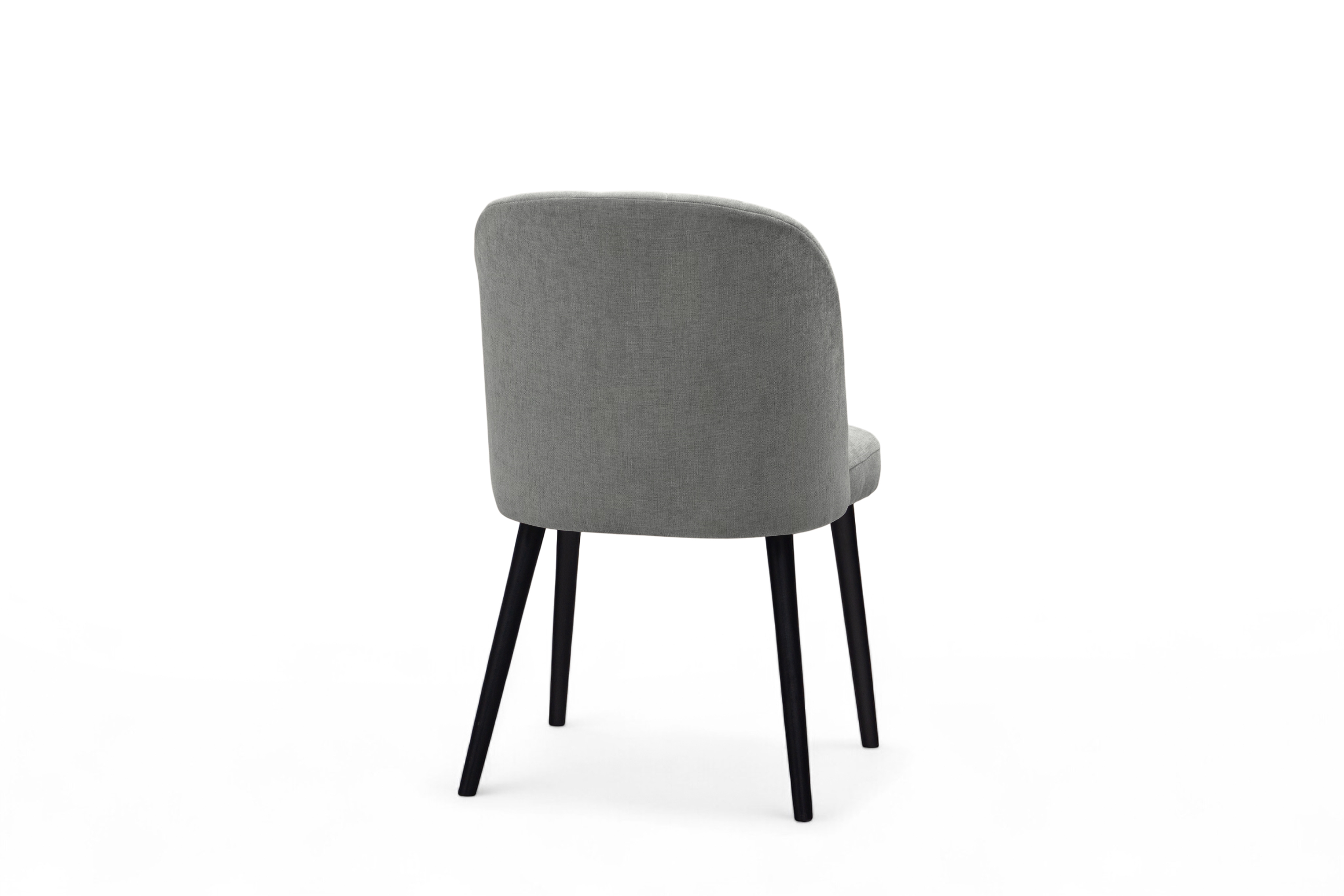 Čalúnená stolička Azarro 2 - sivý šenil Wind 90 / čierne nohy Stolička čalúnená Azarro 2 - šedý šenil Wind 90 / čierny nožičky