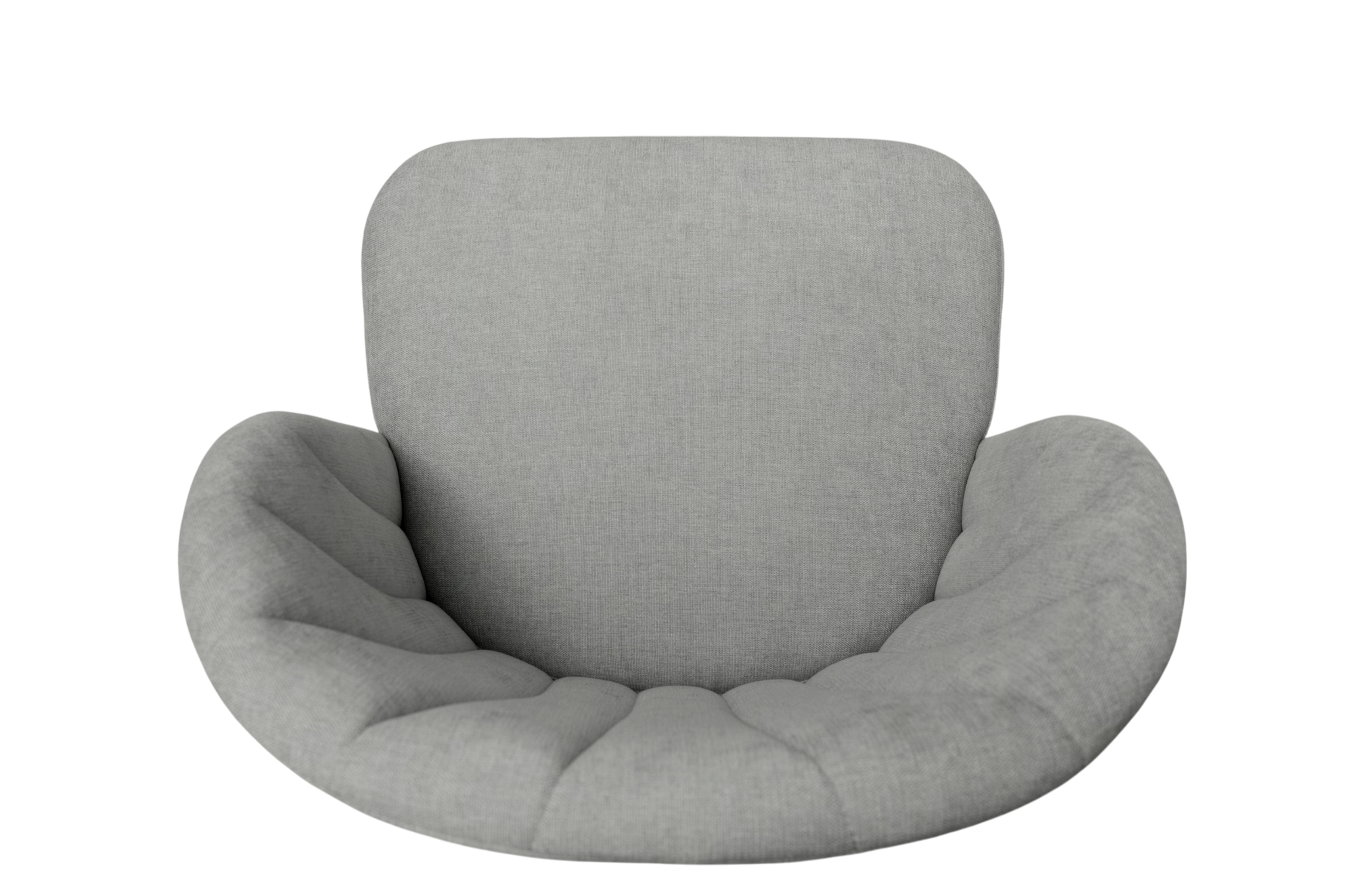 Čalúnená stolička Azarro 2 - sivý šenil Wind 90 / čierne nohy Stolička čalúnená Azarro 2 - šedý šenil Wind 90 / čierny nožičky