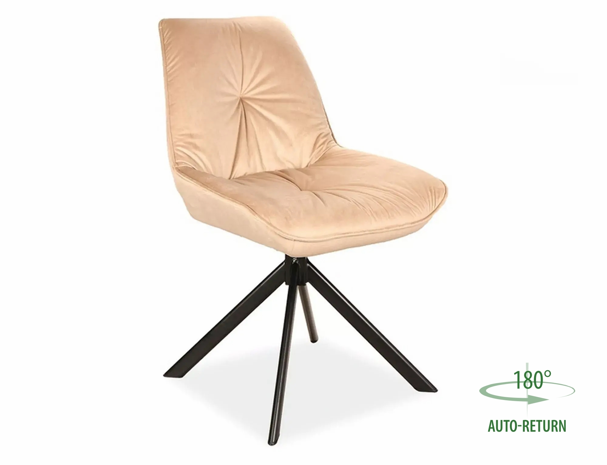 Čalouněná židle Boogie I Velvet - černá / béžová Bluvel 28 židle čalouněné boogie i velvet - béžová / bluvel 28 / černá