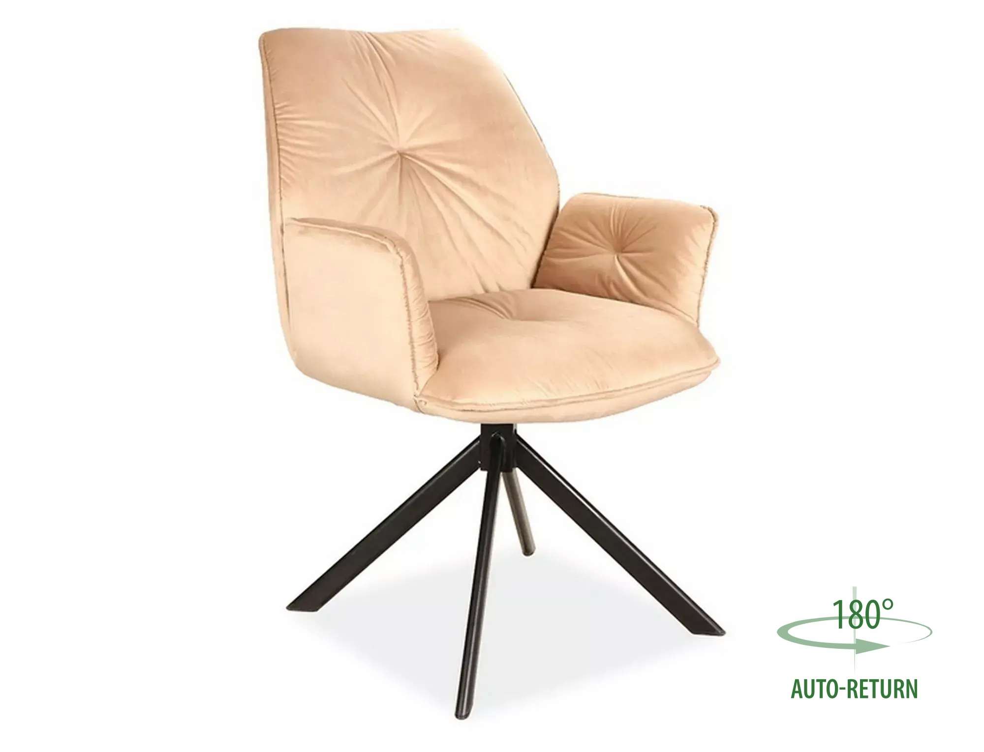 Čalouněná židle Boogie II Velvet - černá konstrukce / béžová Bluvel 28 židle čalouněné boogie ii velvet - béžová bluvel 28 / černé nožičky