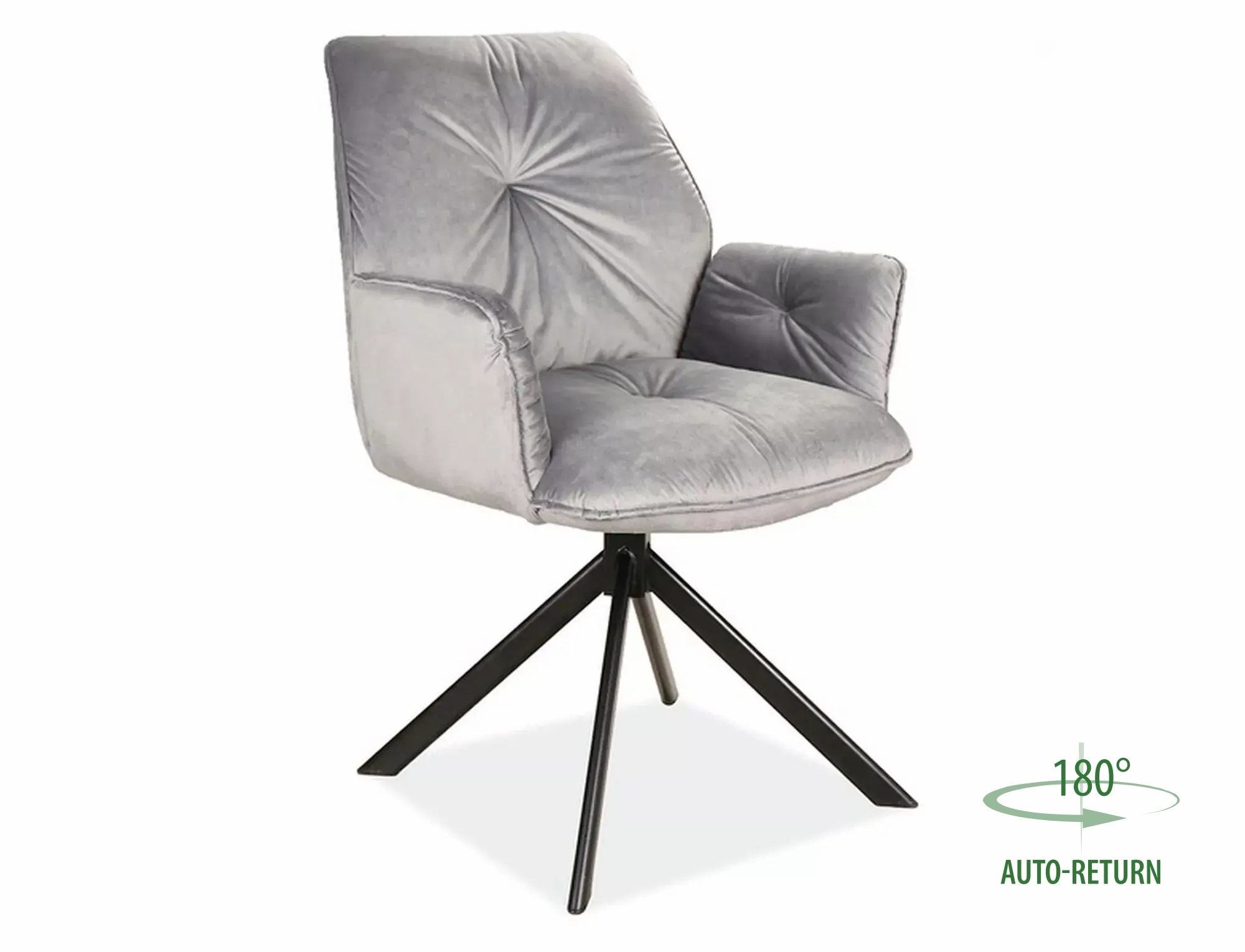 Čalouněná židle Boogie II Velvet - černá / šedá Bluvel 14 židle čalouněné boogie ii velvet - šedá / bluvel 14 / černé nožičky