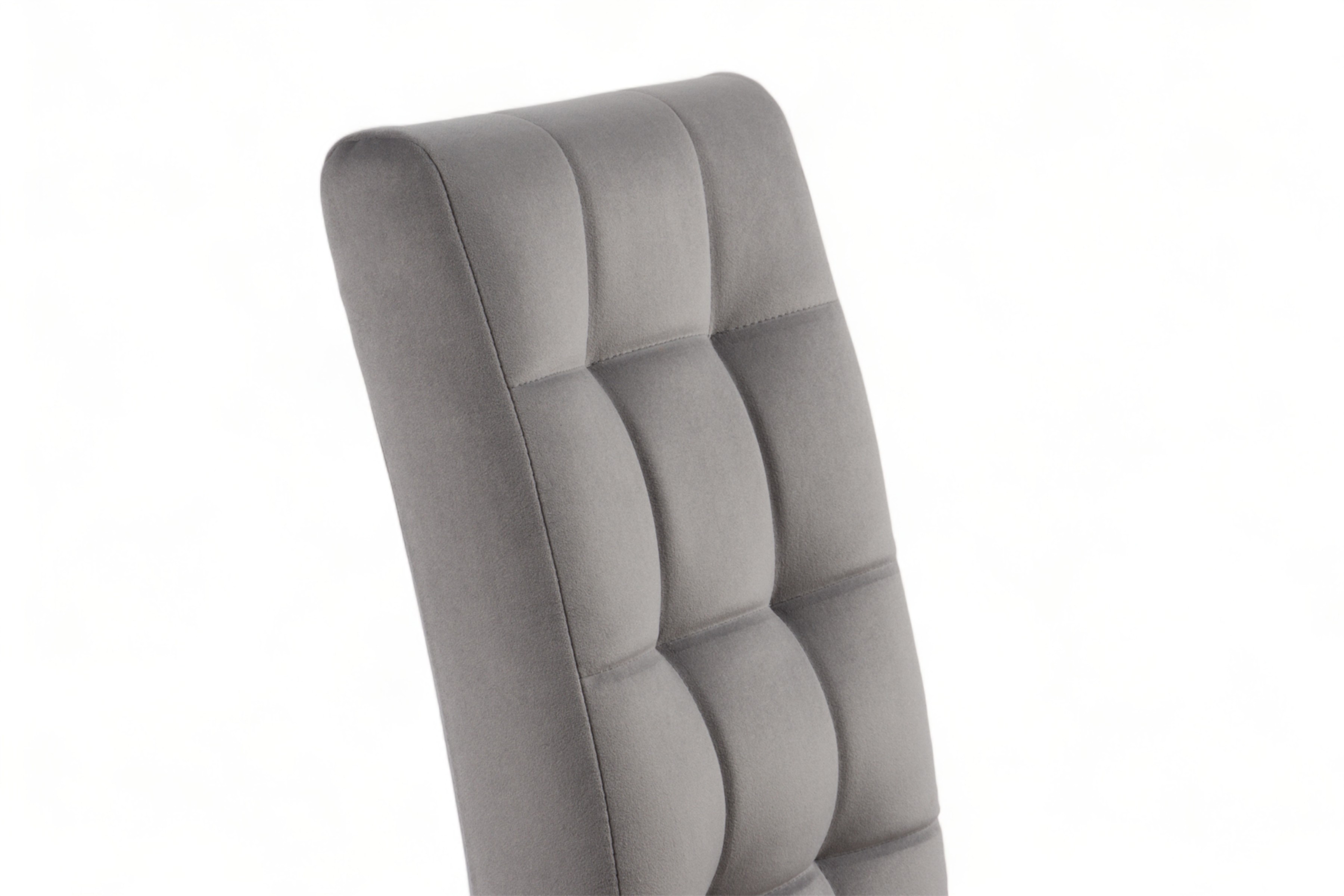 Čalouněná židle Castello 4 - šedá Salvador 17 / černé nožky židle čalouněné Castello 4 z drewnianymi nogami - šedá Salvador 17 / černé nožičky