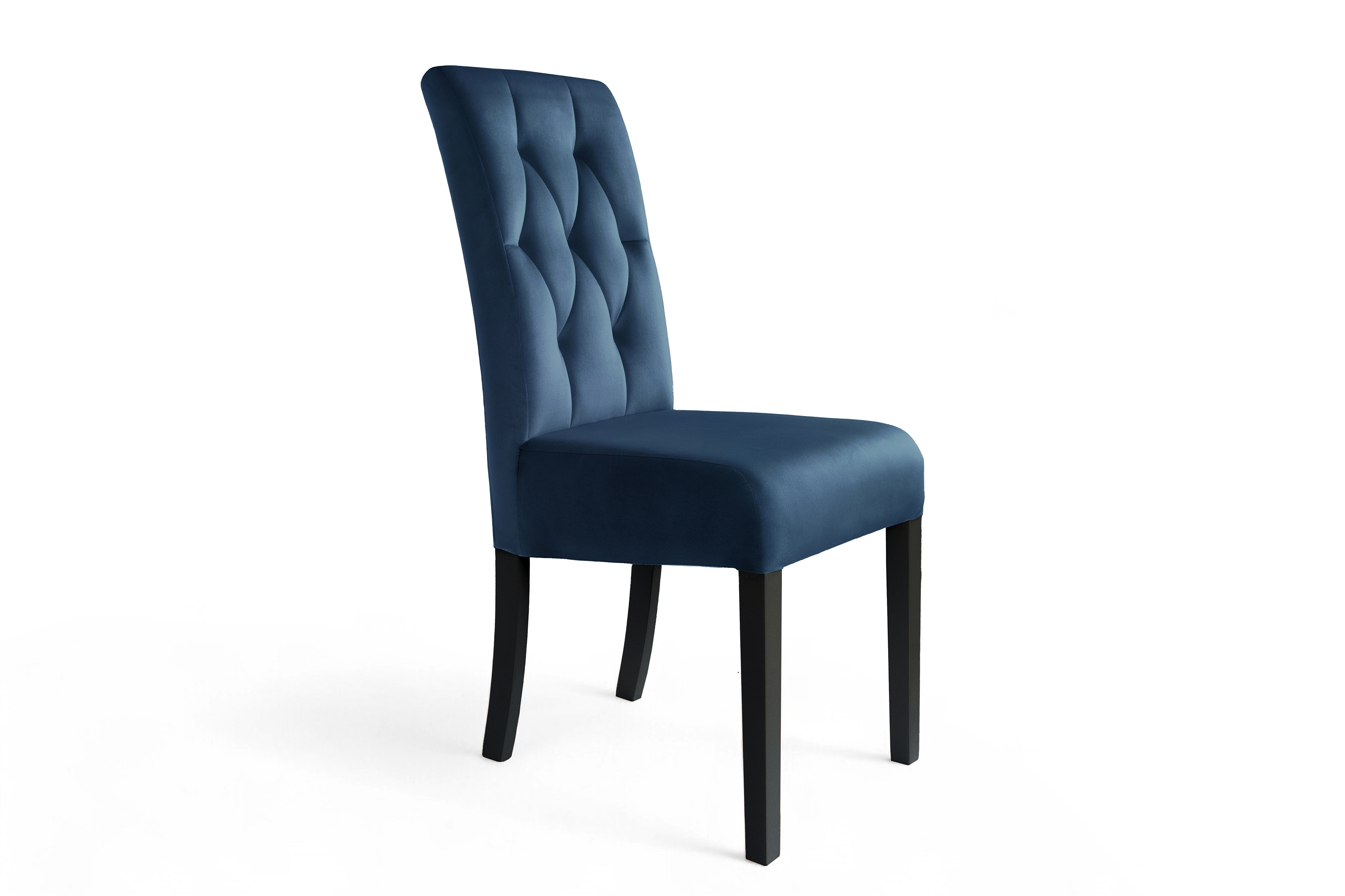 Stolička čalúnená Castello 5 - tmavomodrá látka Salvador 05 / čierne nohy Stolička čalúnená Castello 5 - granat Salvador 05 / čierny nožičky