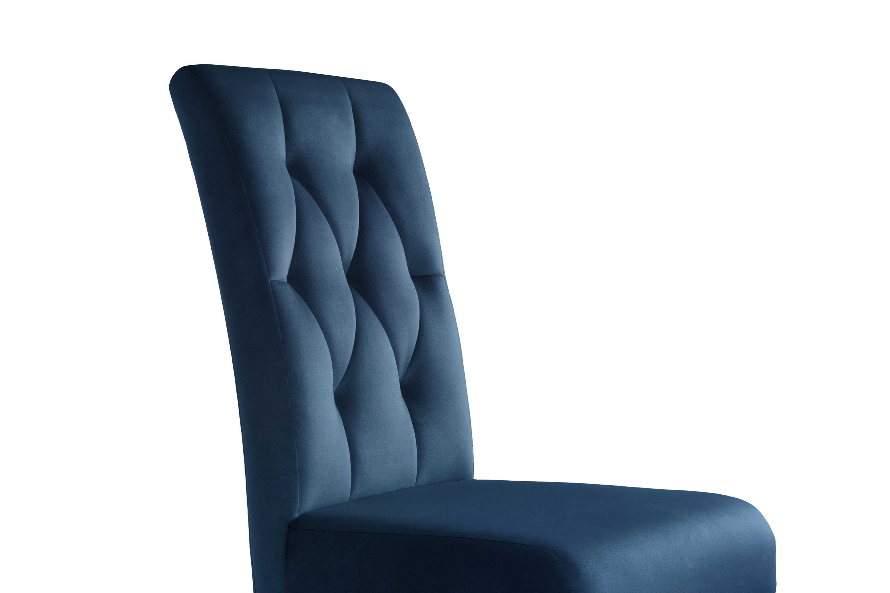 Čalouněná židle Castello 5 - tmavě modrá Salvador 05 / bukové nohy židle čalouněné Castello 5 - námořnická modrá Salvador 05 / Nohy buk