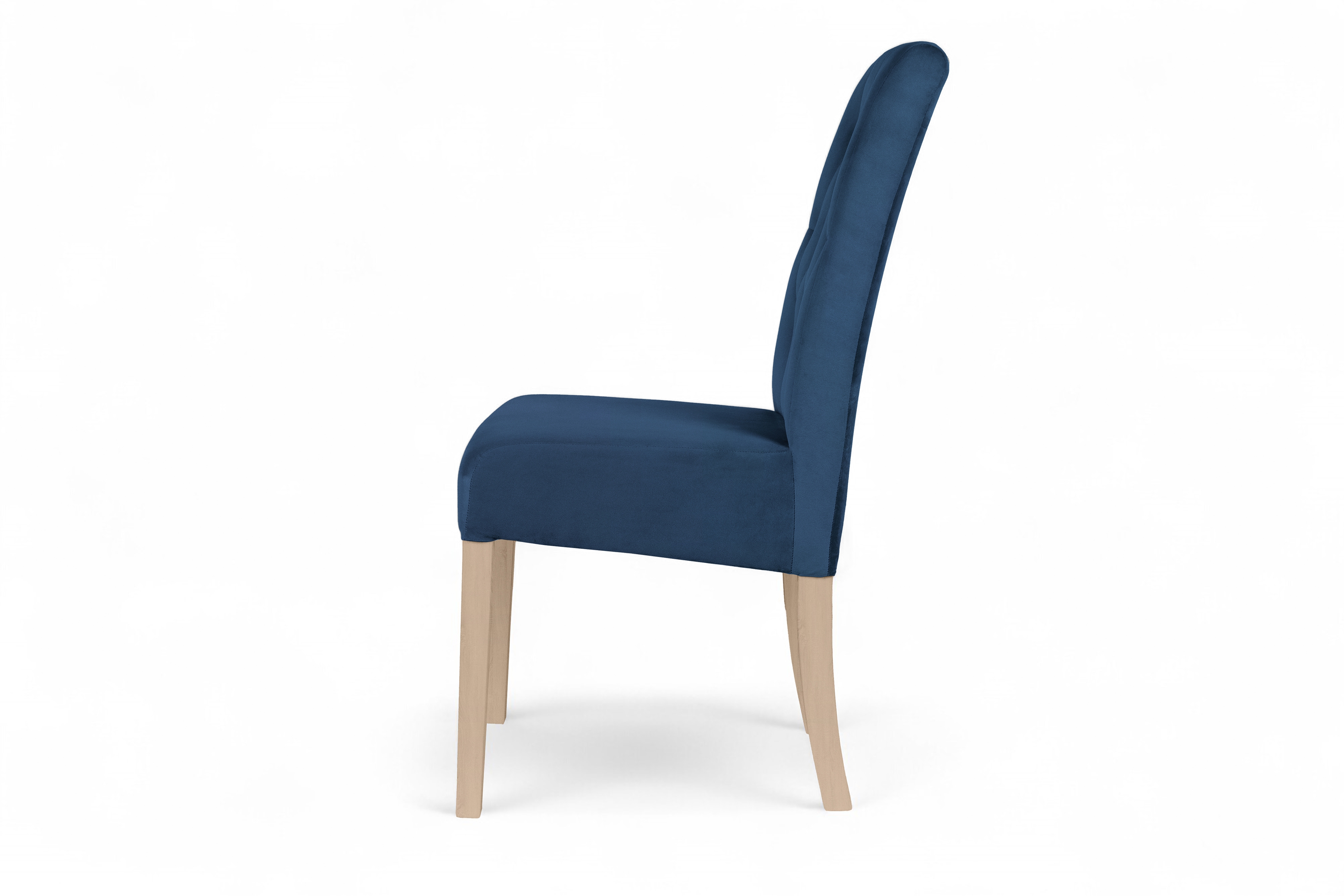 Čalouněná židle Castello 5 - tmavě modrá Salvador 05 / bukové nohy židle čalouněné Castello 5 - námořnická modrá Salvador 05 / Nohy buk