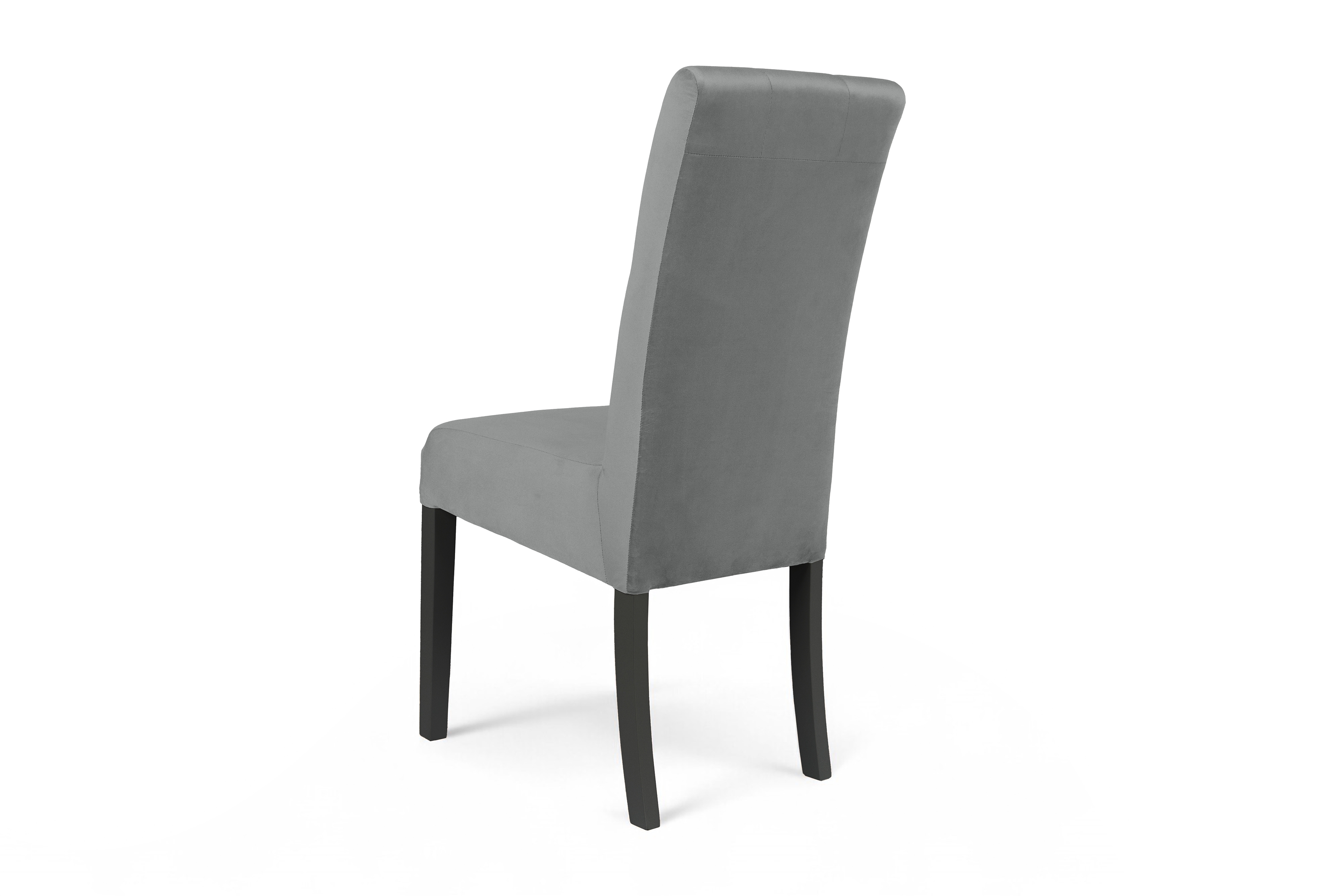 Stolička čalúnená Castello 5 - sivá látka Salvador 17 / čierne nohy Stolička čalúnená Castello 5 - šedý Salvador 17 / čierny nožičky