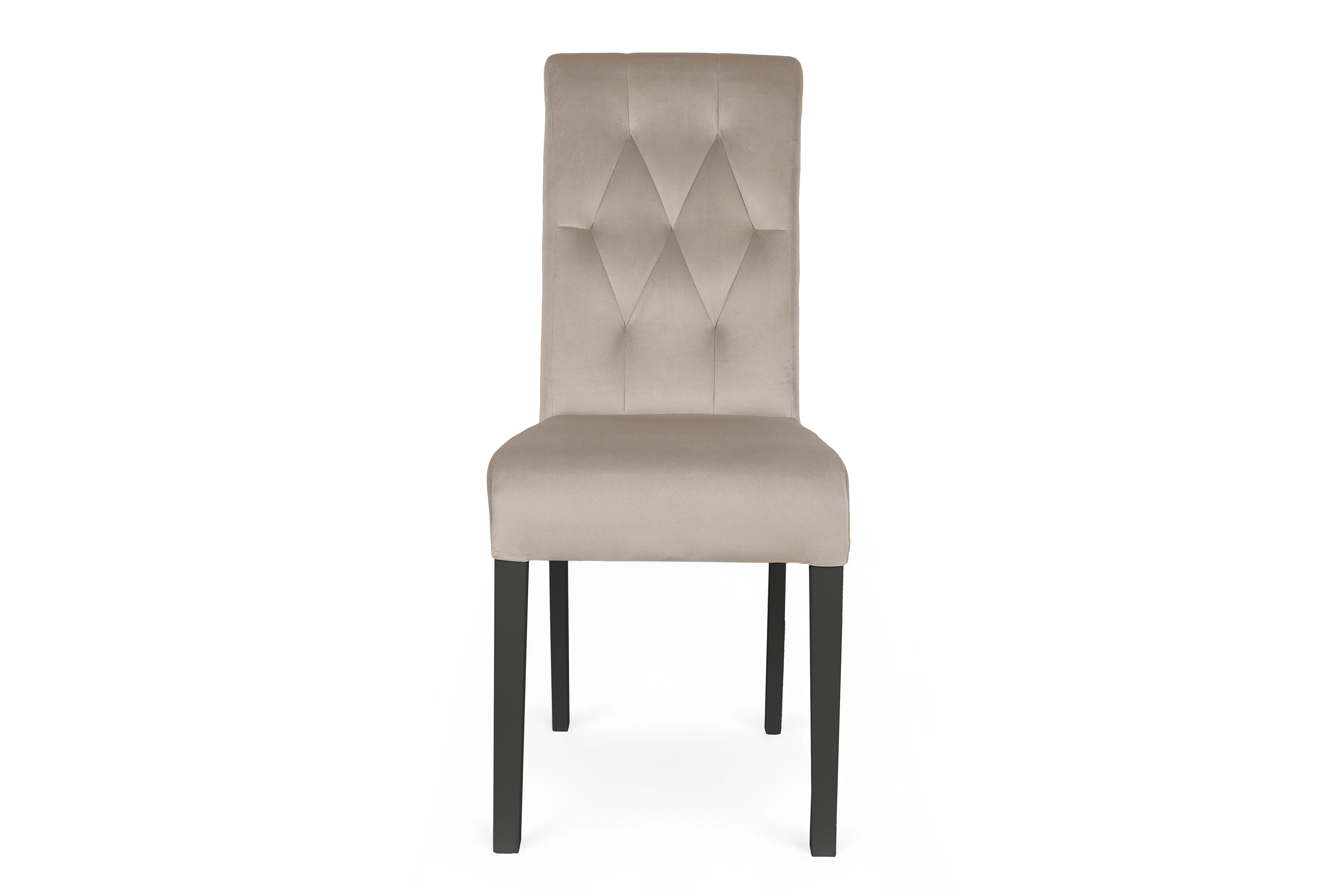 Stolička čalúnená Castello 5 - béžová látka Salvador 02 / čierne nohy Stolička čalúnená Castello 5 z drewnianymi nogami - Béžová Salvador 02 / čierny nožičky