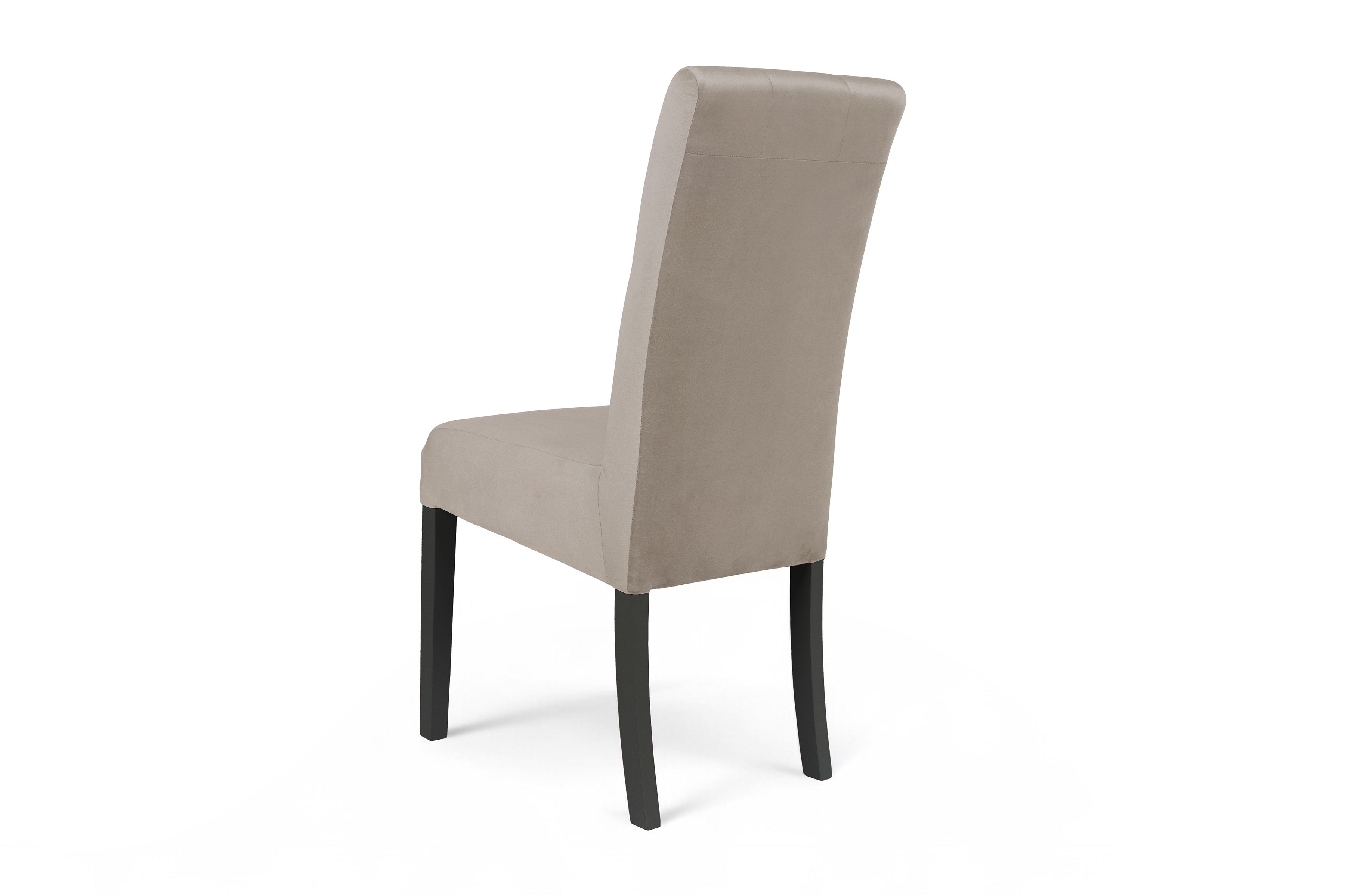 Stolička čalúnená Castello 5 - béžová látka Salvador 02 / čierne nohy Stolička čalúnená Castello 5 z drewnianymi nogami - Béžová Salvador 02 / čierny nožičky