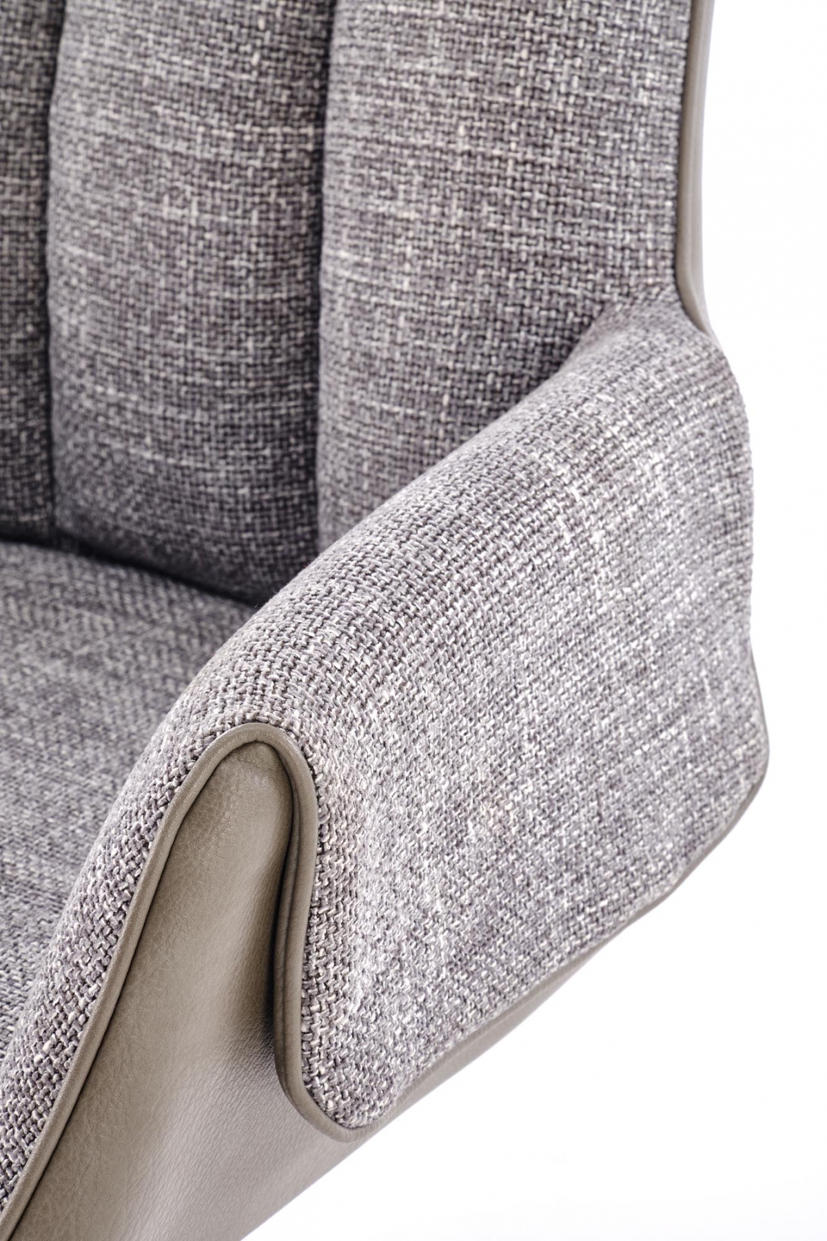 Otočné čalouněné křeslo Denaro - šedá židle čalouněné Denaro obrotowe - popelavá