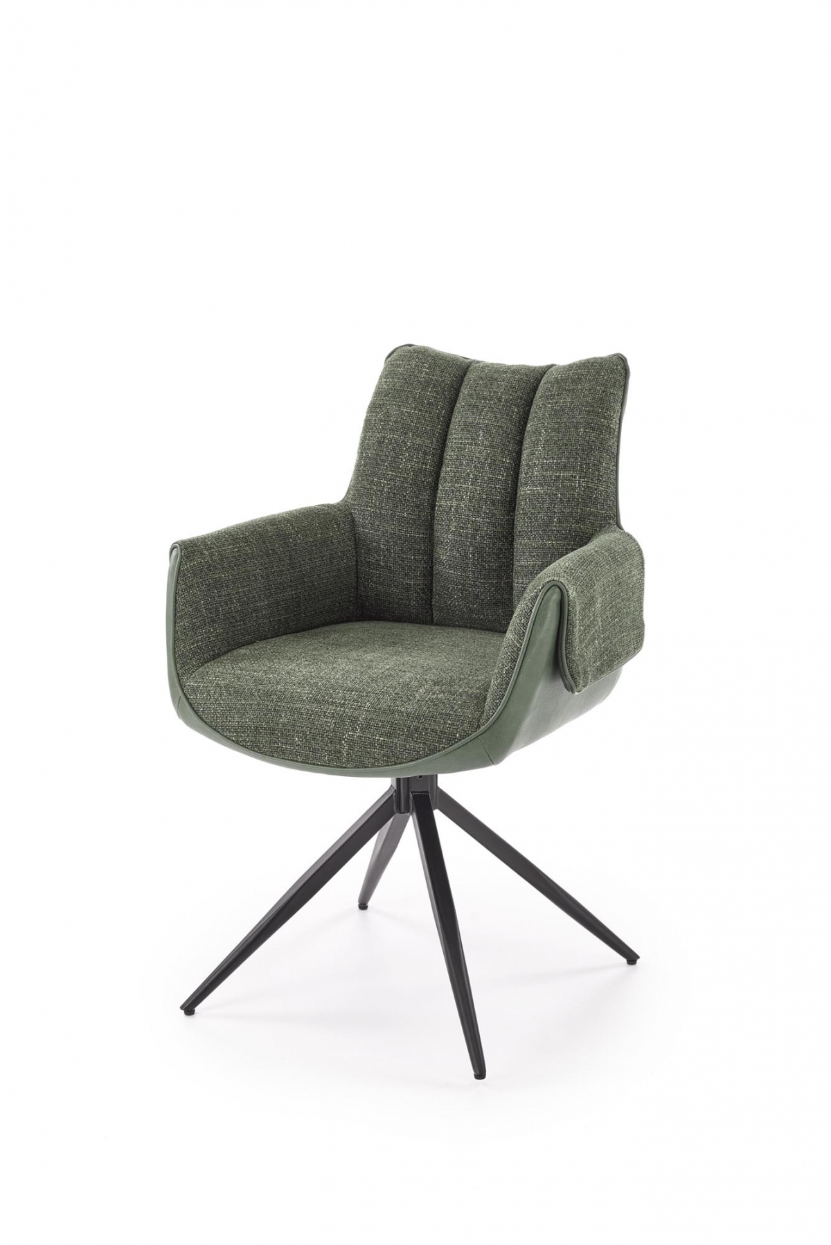 Otočné čalouněné křeslo Denaro - zelená židle čalouněné Denaro obrotowe - zelená