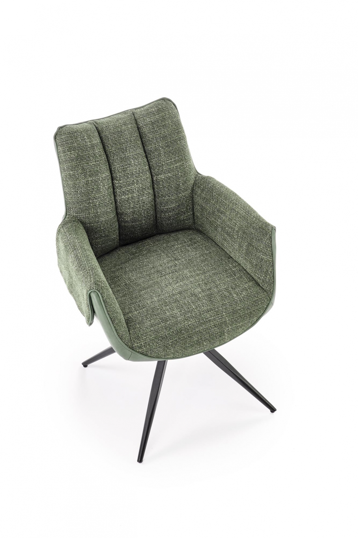 Otočné čalouněné křeslo Denaro - zelená židle čalouněné Denaro obrotowe - zelená