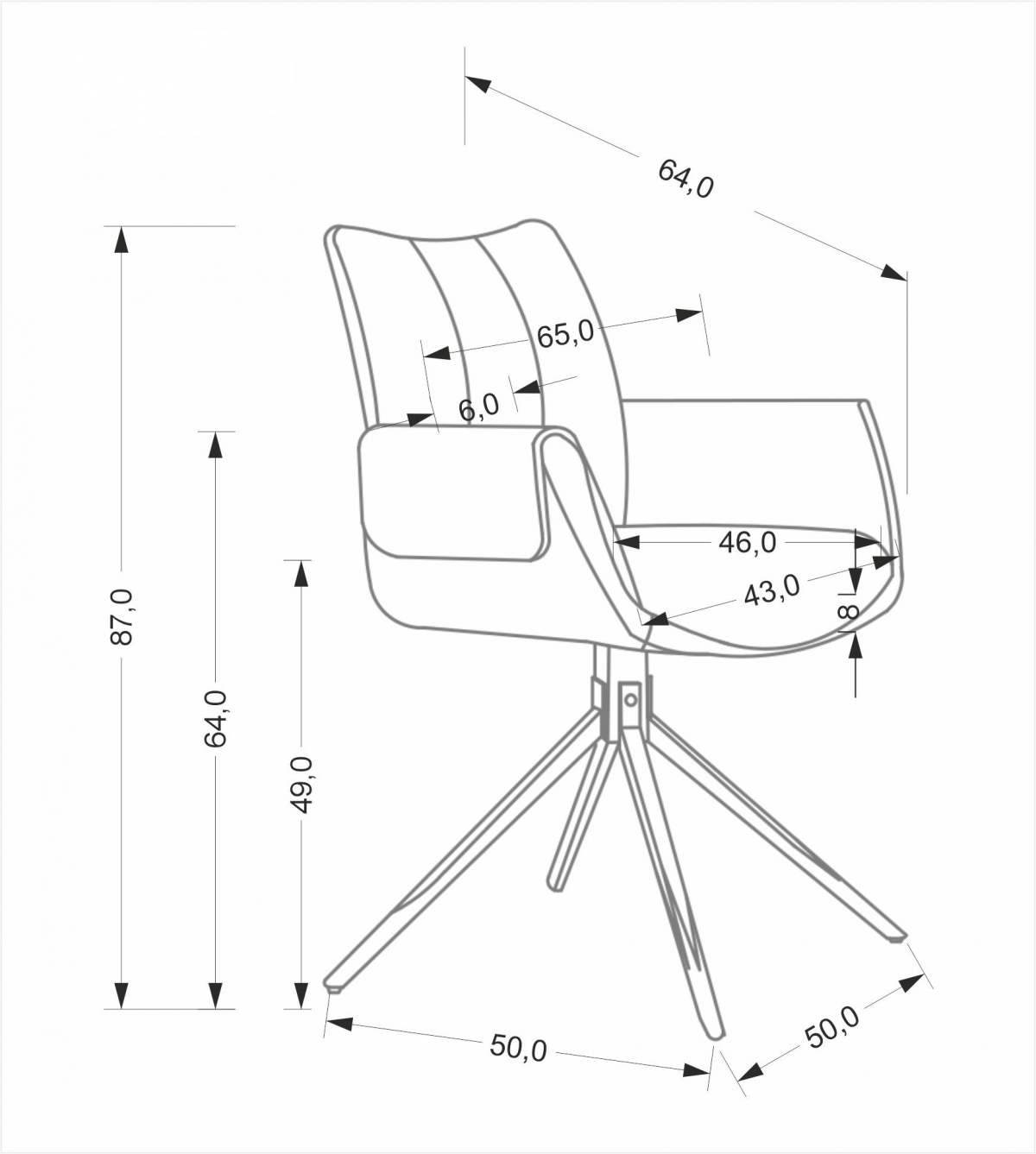 Otočné čalouněné křeslo Denaro - zelená židle čalouněné Denaro obrotowe - zelená
