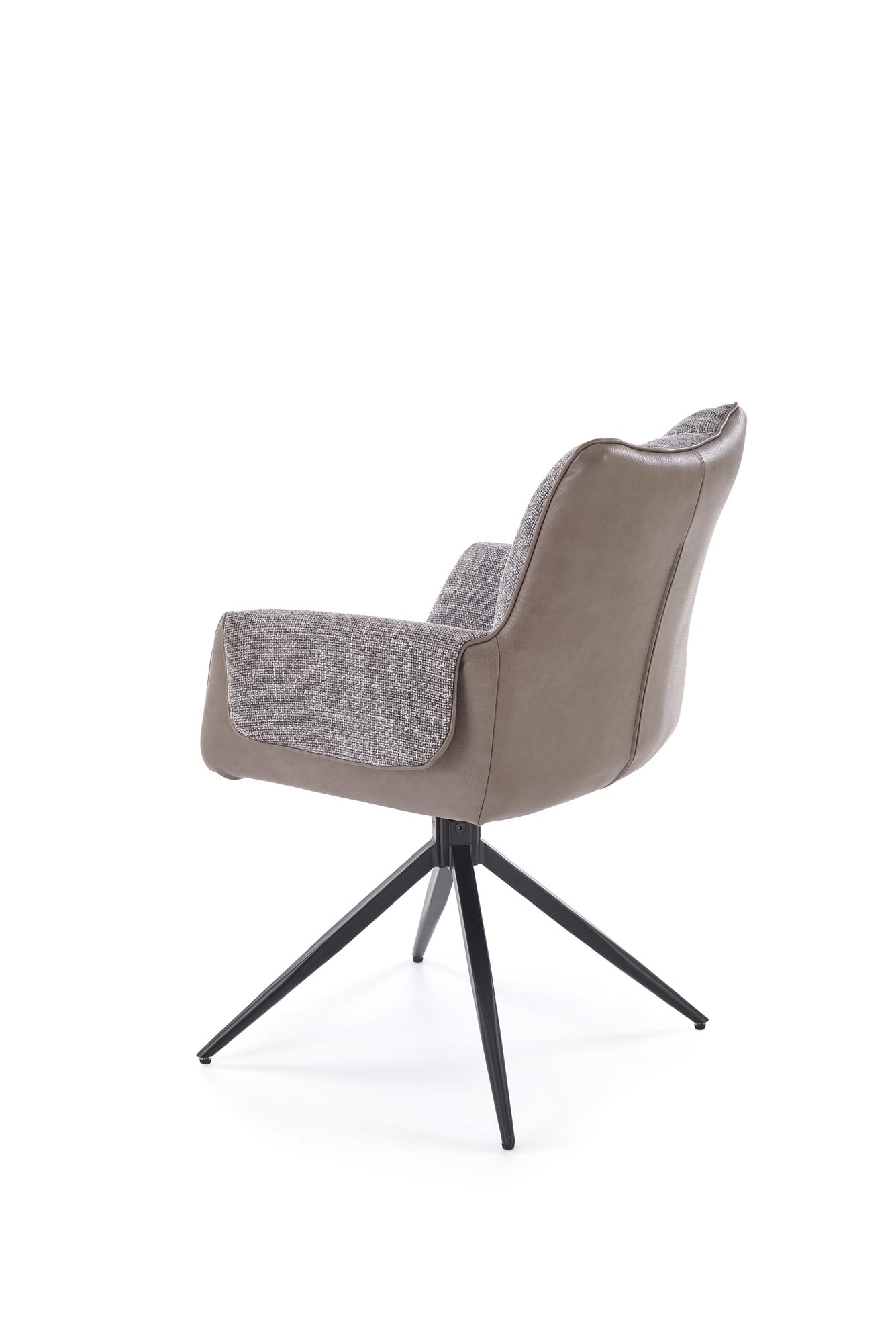 Otočné čalouněné křeslo Denaro - šedá židle čalouněné denaro obrotowe - popelavá