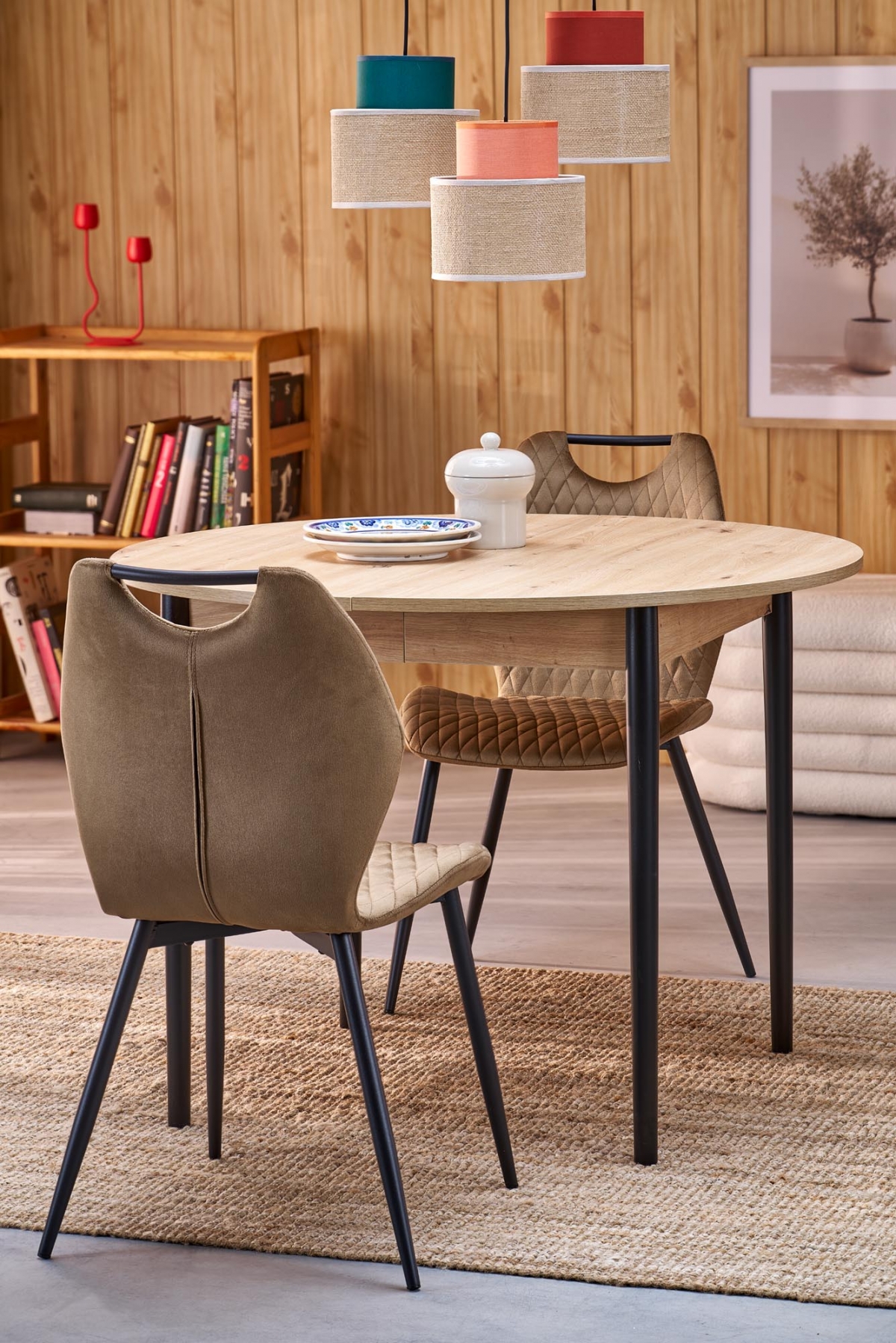 Čalouněná židle Ferina - béžový samet / černé nožky židle čalouněné Ferina - béžová welwet / Nohy černá