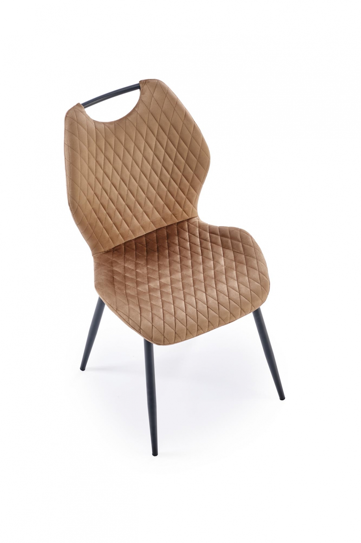 Čalouněná židle Ferina - béžový samet / černé nožky židle čalouněné Ferina - béžová welwet / Nohy černá