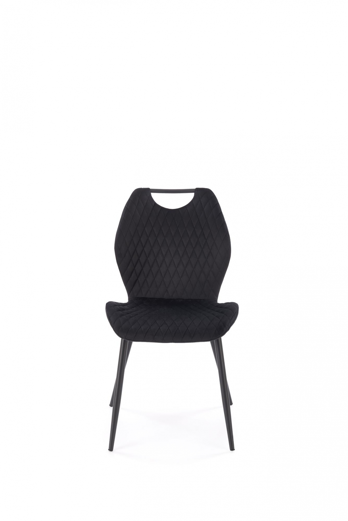 Čalouněná židle Ferina - černý samet / černé nožky židle čalouněné Ferina - černá welwet / Nohy černá