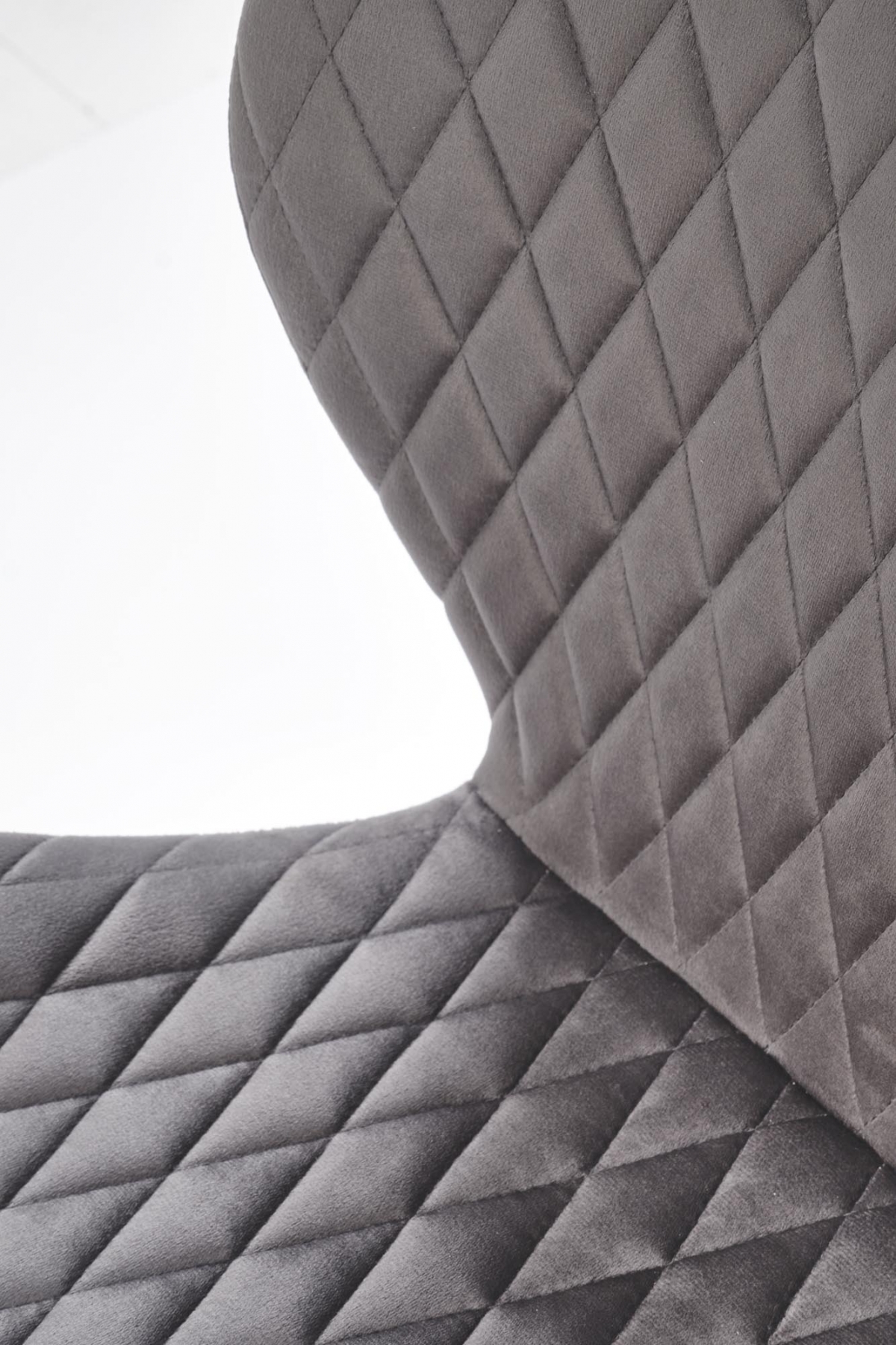 Čalouněná židle Ferina - šedý samet / černé nožky židle čalouněné Ferina - popelavá welwet / Nohy černá