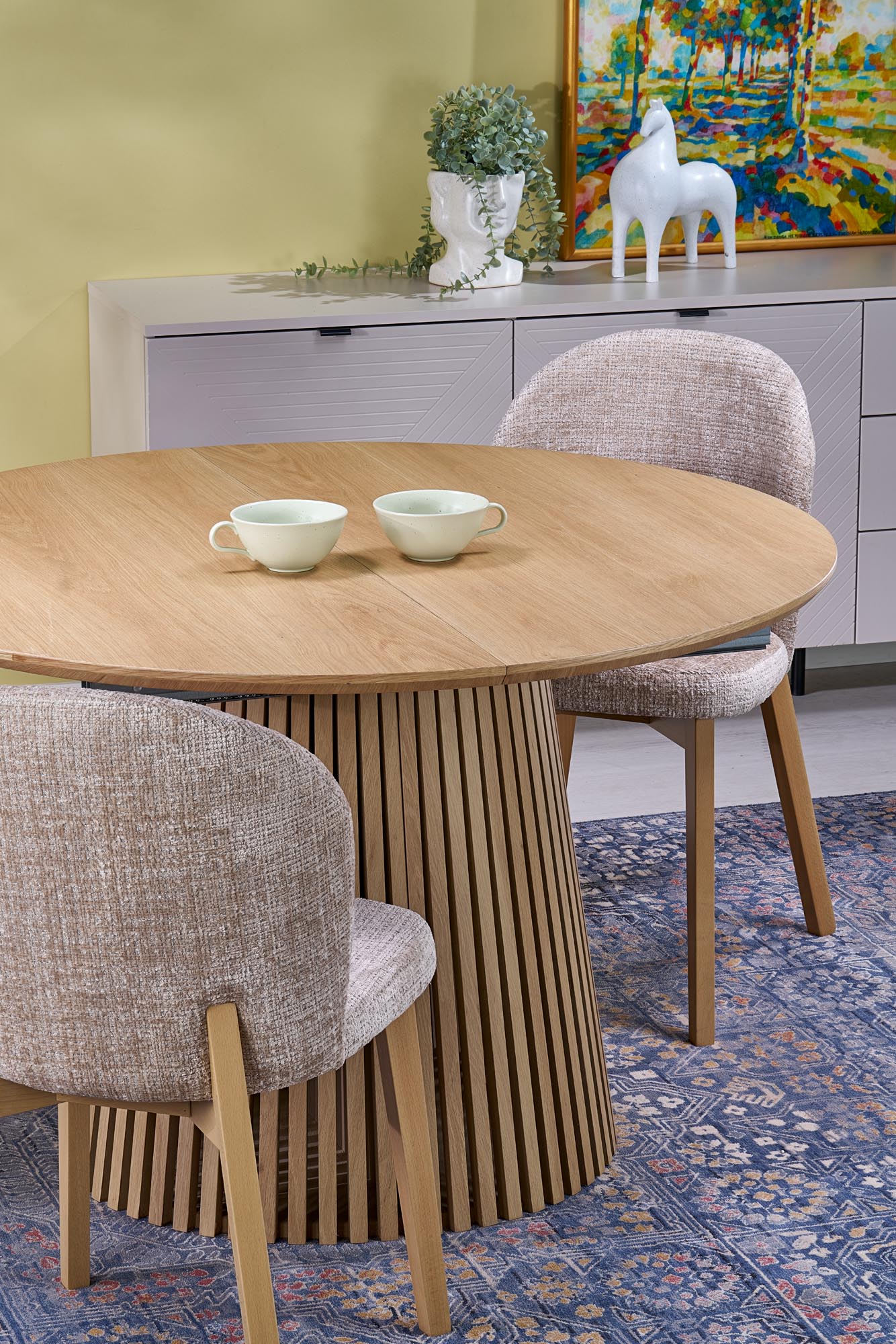 Jídelní židle Isario - béžová Cremona 14 / dub přírodní židle čalouněné isario - béžová cremona 14 / dub přírodní