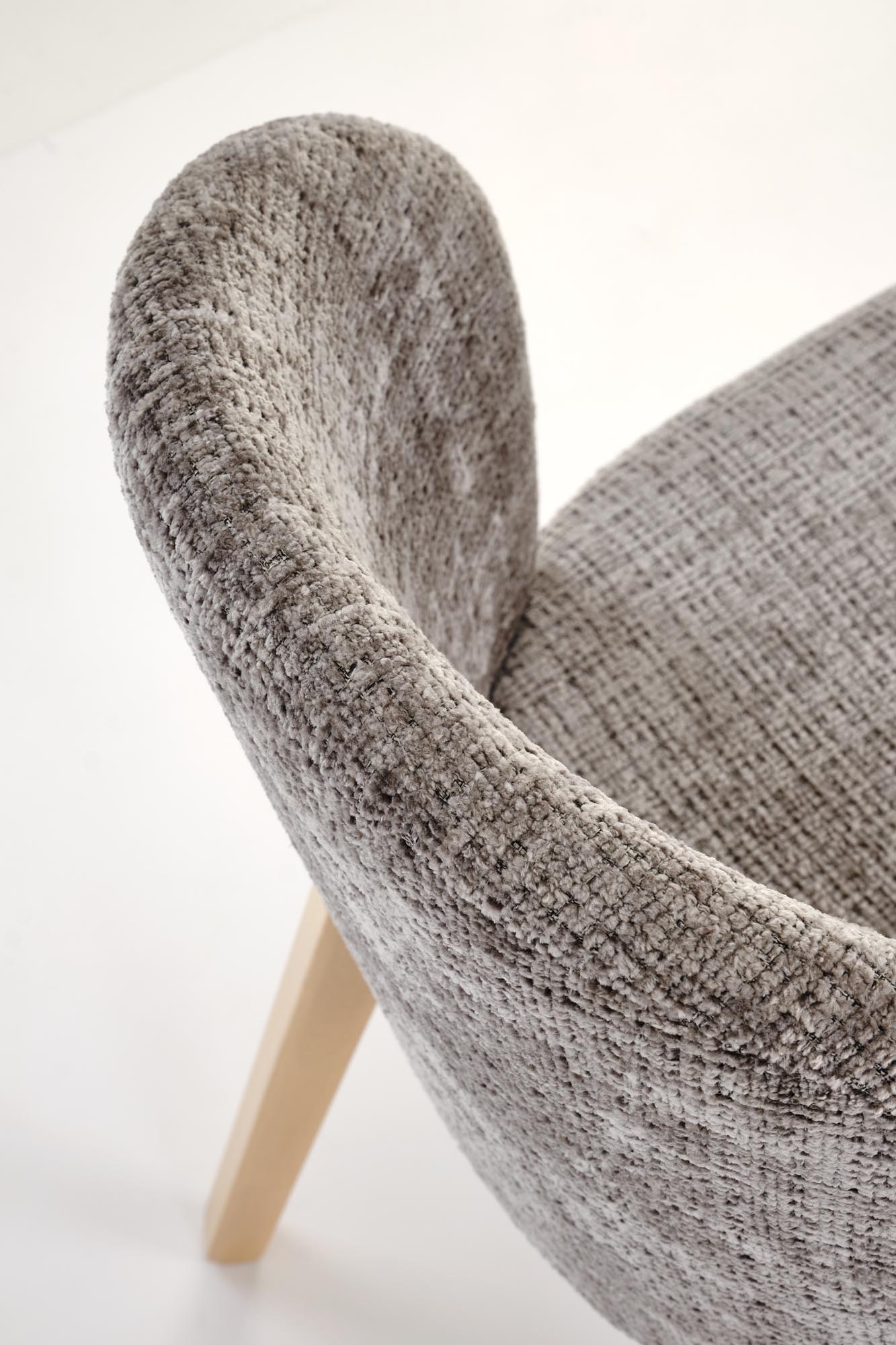 Čalouněná jídelní židle Isario - šedá Cremona 96 / dub přírodní židle čalouněné isario - popelavá cremona 96 / dub přírodní