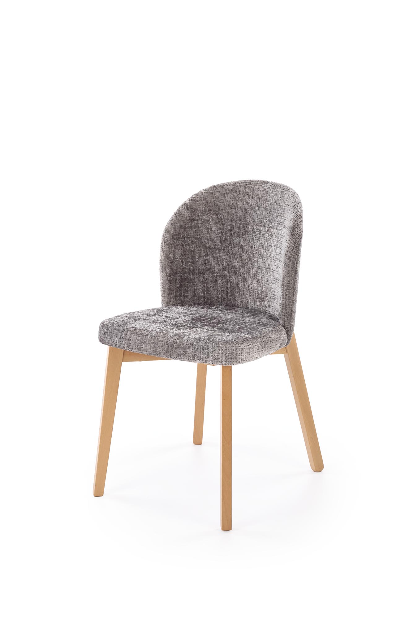 Čalouněná jídelní židle Isario - šedá Cremona 96 / dub přírodní židle čalouněné isario - popelavá cremona 96 / dub přírodní