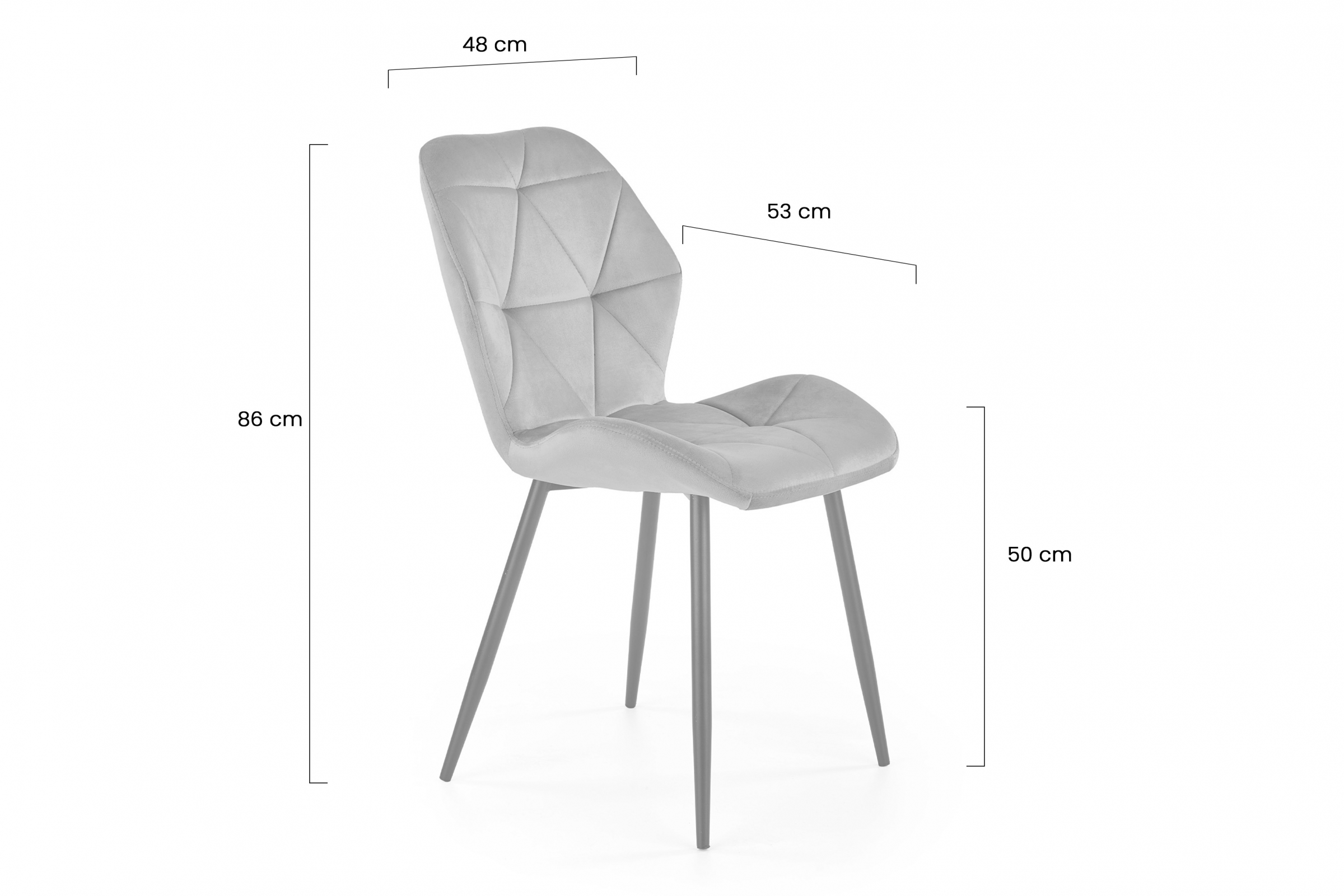 Čalúnená stolička Jasminio - tmavomodrý zamat Bluvel 86 Stolička čalouněné Jasminio - granátová welwet Bluvel 86