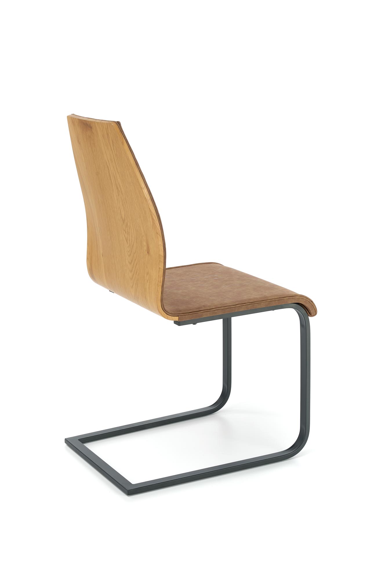 Židle čalouněná K265 - Černý / Hnědý / Dub medový židle čalouněné k265 - Černý / Hnědý / Dub medový