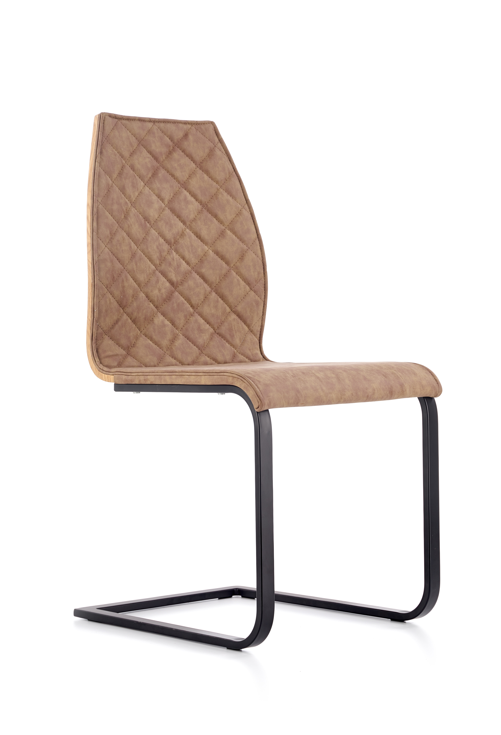 K265 kárpitozott szék - fekete / barna / mézes tölgyfa Židle čalouněná k265 - Fekete / barna / Dub medový