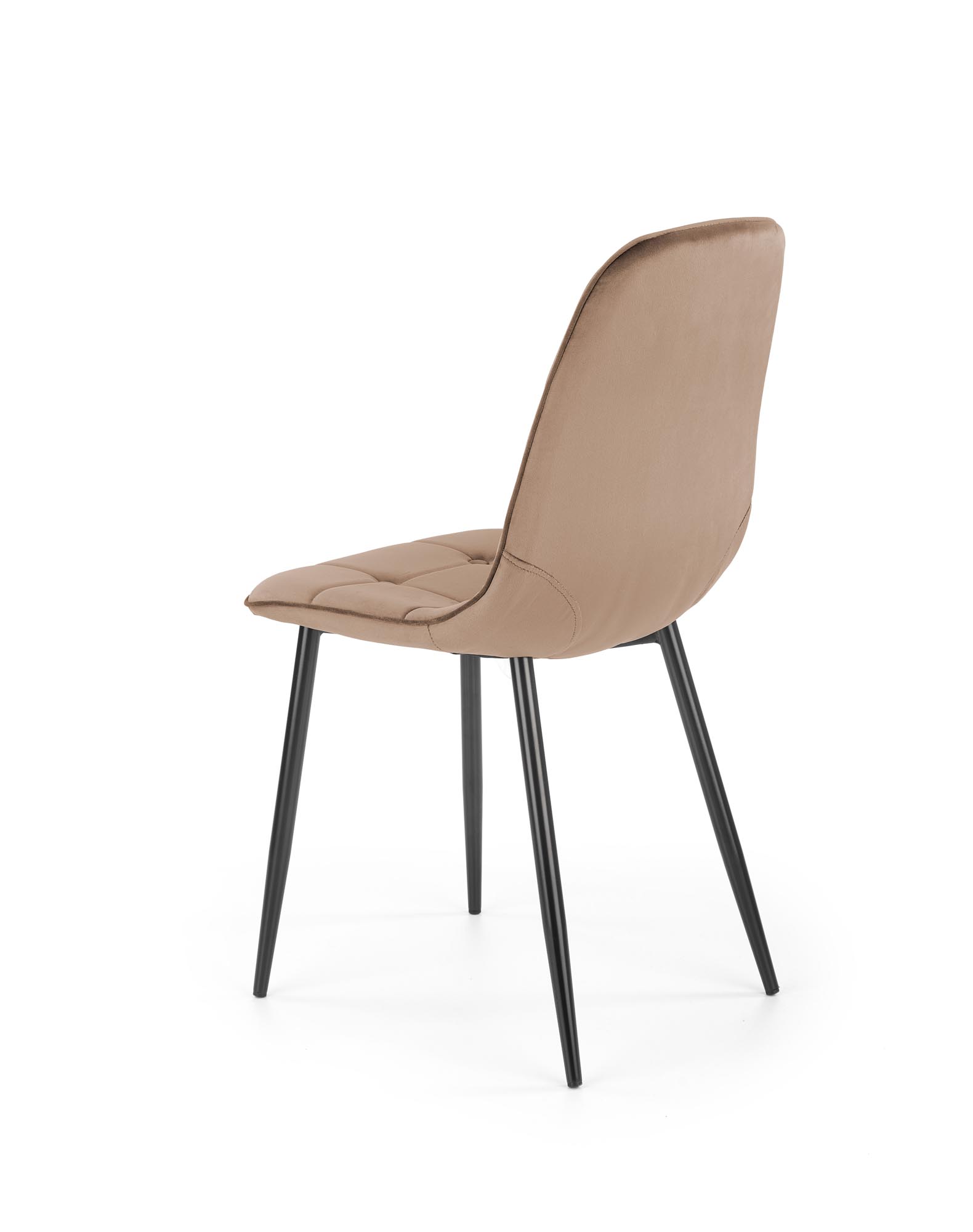 K417 Židle béžový velvet (1p=4szt) szék kárpitozott k417 - bézs velvet