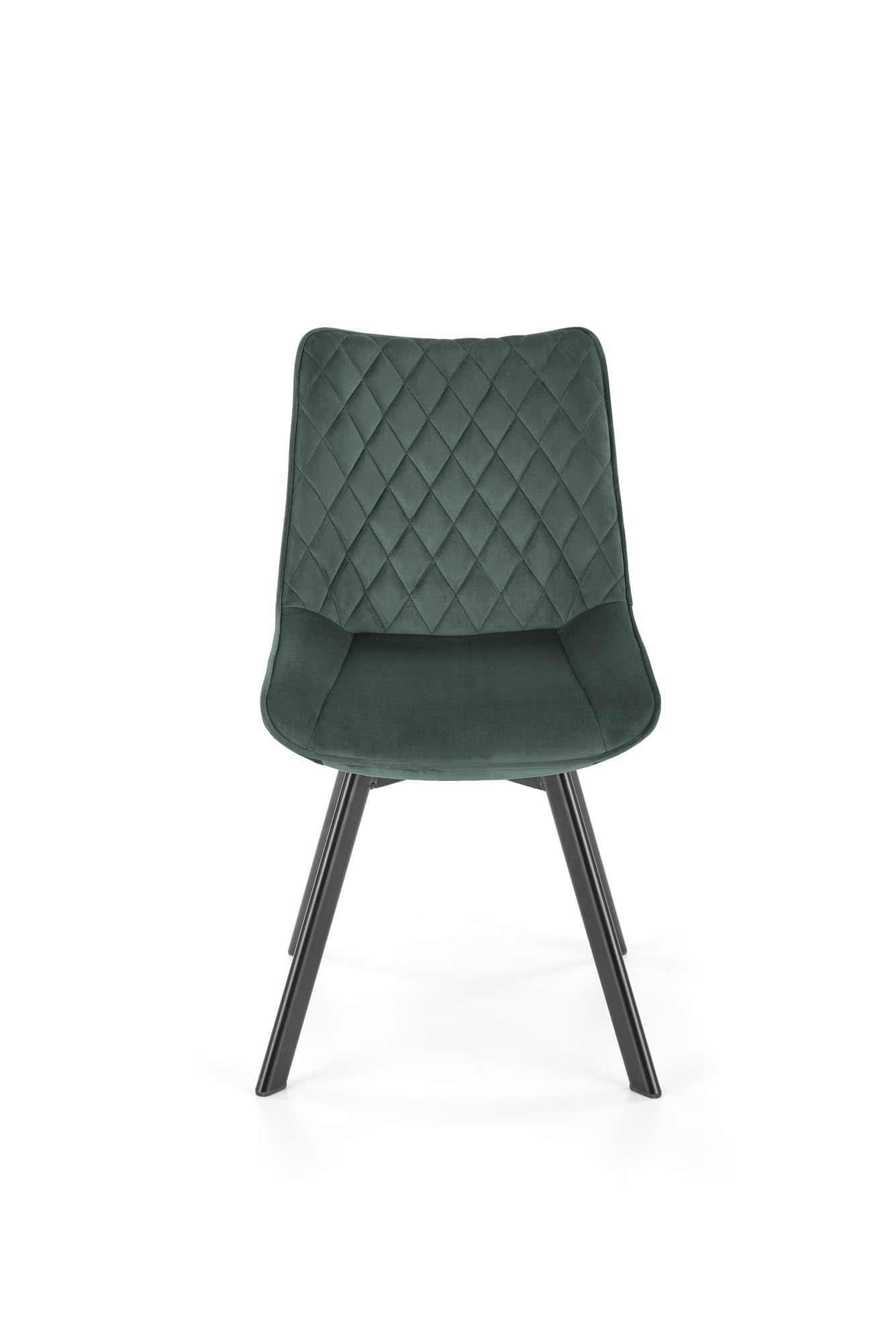 K520 Židle Nohy - černé, Sedák - tmavý Zelený (1p=2szt) židle čalouněné k520 - tmavá Zeleň