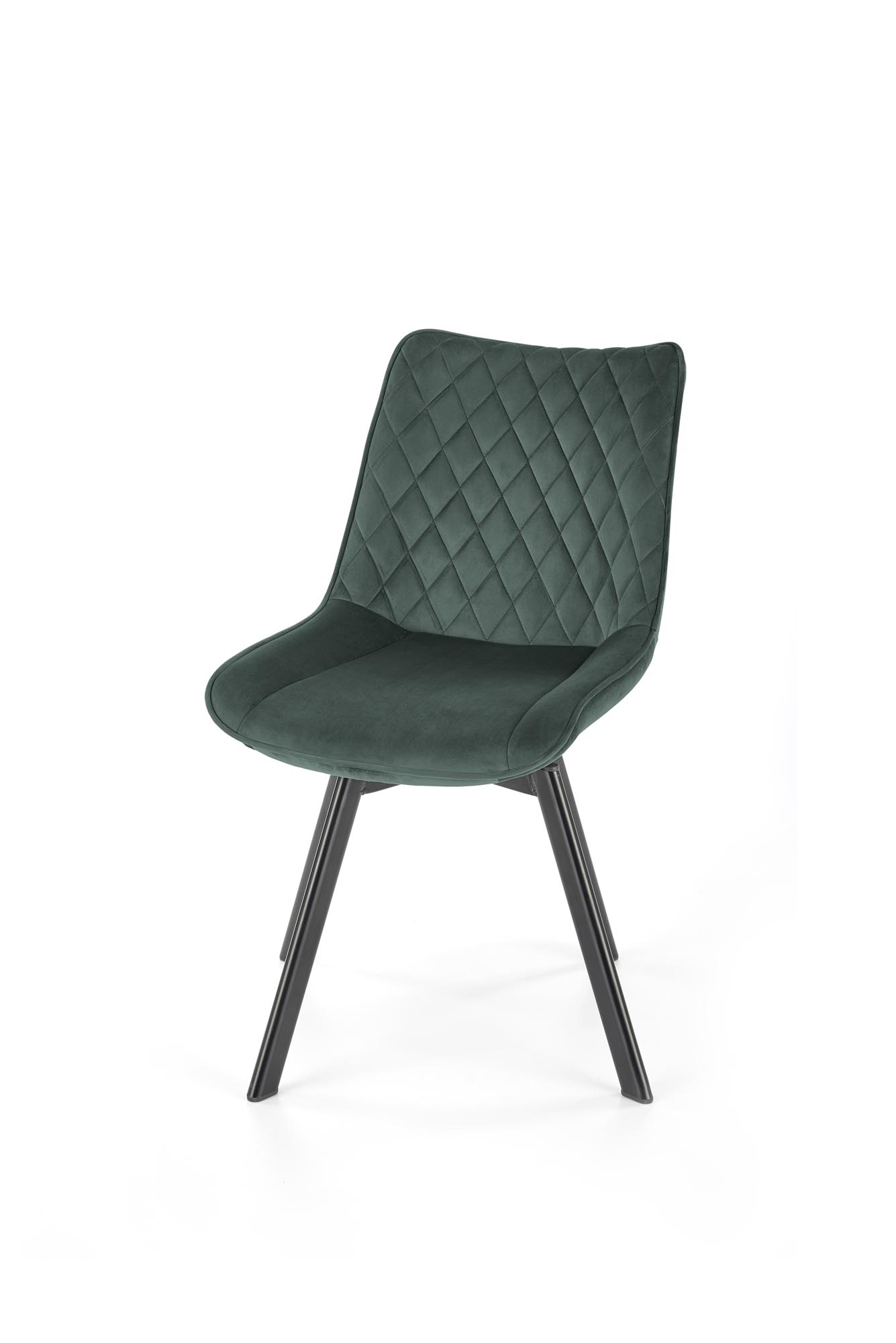 K520 Židle Nohy - černé, Sedák - tmavý Zelený (1p=2szt) židle čalouněné k520 - tmavá Zeleň