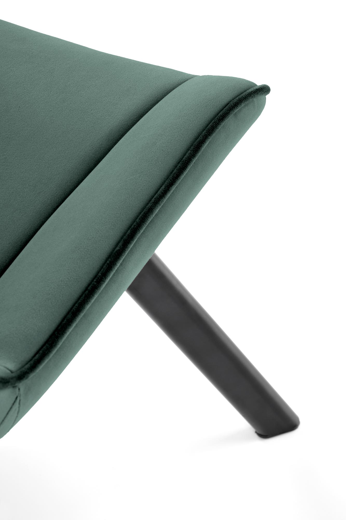 K520 Židle Nohy - čierna, Sedák - tmavý Zelený (1p=2szt) Židle čalouněné k520 - tmavá Zeleň
