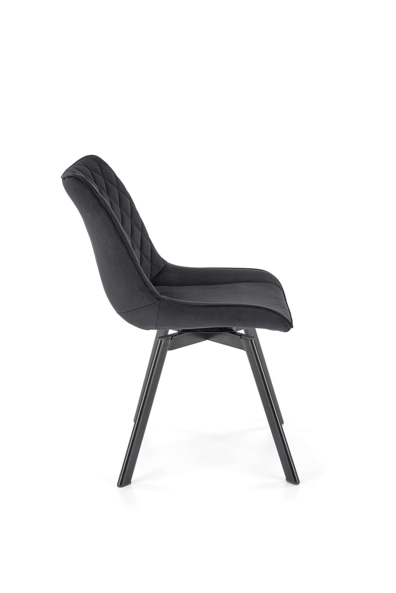K520 Židle Nohy - černé, Sedák - Černý (1p=2szt) židle čalouněné k520 - Černý