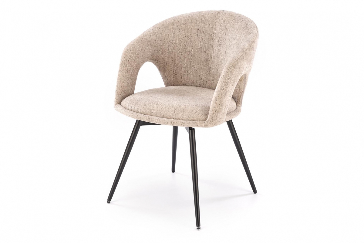 Čalouněná otočná židle Mobo - béžový šenil Odin 28 / černé nohy židle čalouněné K550 obrotowe - šenil béžová Odin 28 / černá Nohy 