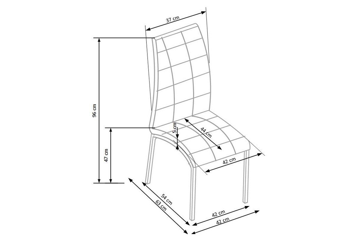 Čalouněná židle K186 - černá / bílá židle čalouněné Liman - černá / bílá