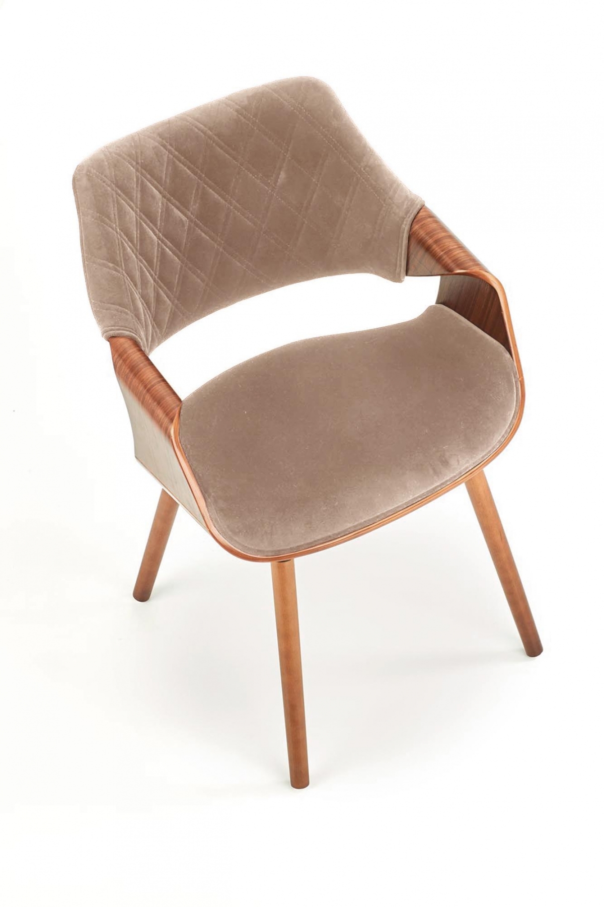 Čalouněná židle Merin - ořech / béžová židle čalouněné Merin - ořechový / béžová