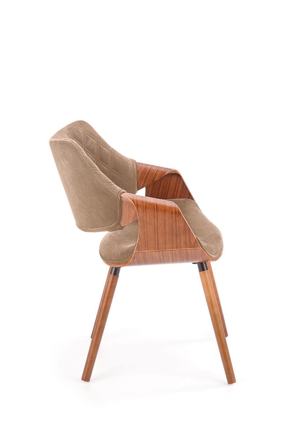 Čalouněná židle Merin - ořech / béžová židle čalouněné Merin - ořechový / béžová