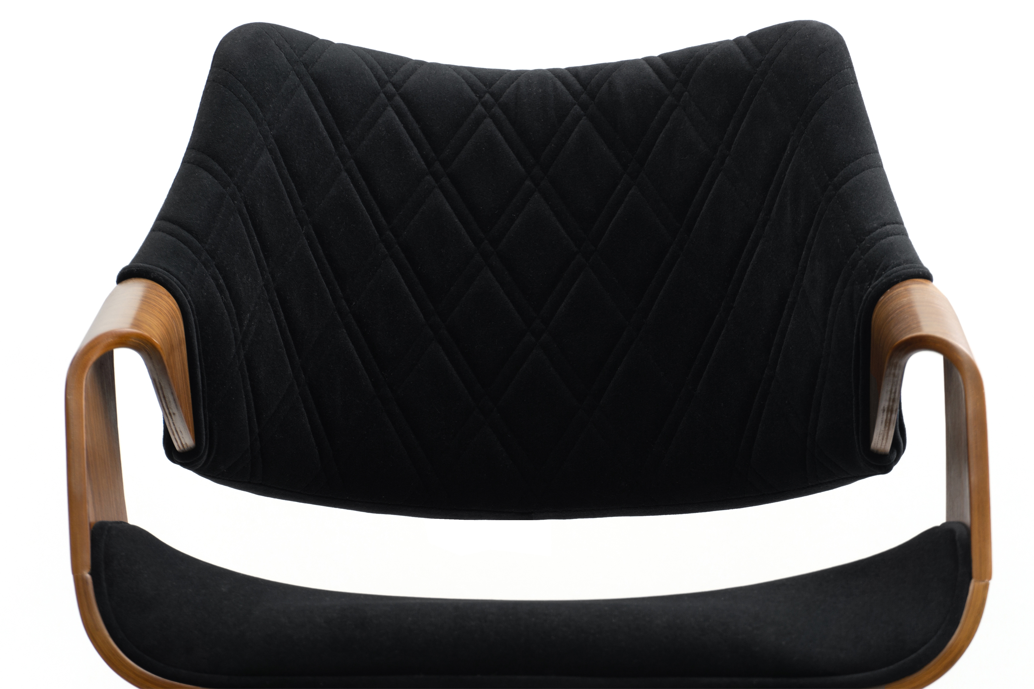 Čalouněná židle Merin - ořech / černá židle čalouněné Merin - ořechový / černá