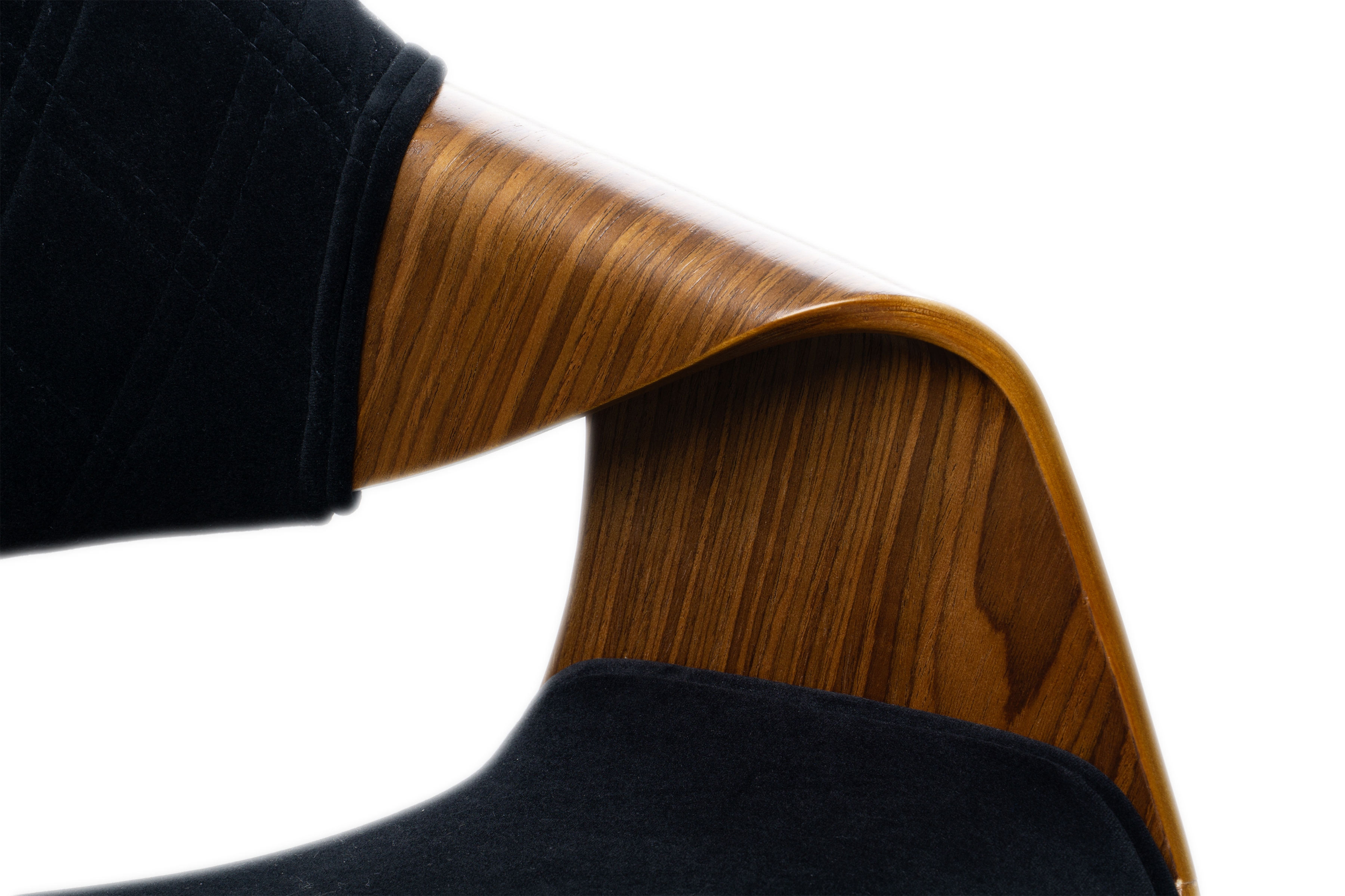 Čalouněná židle Merin - ořech / černá židle čalouněné Merin - ořechový / černá