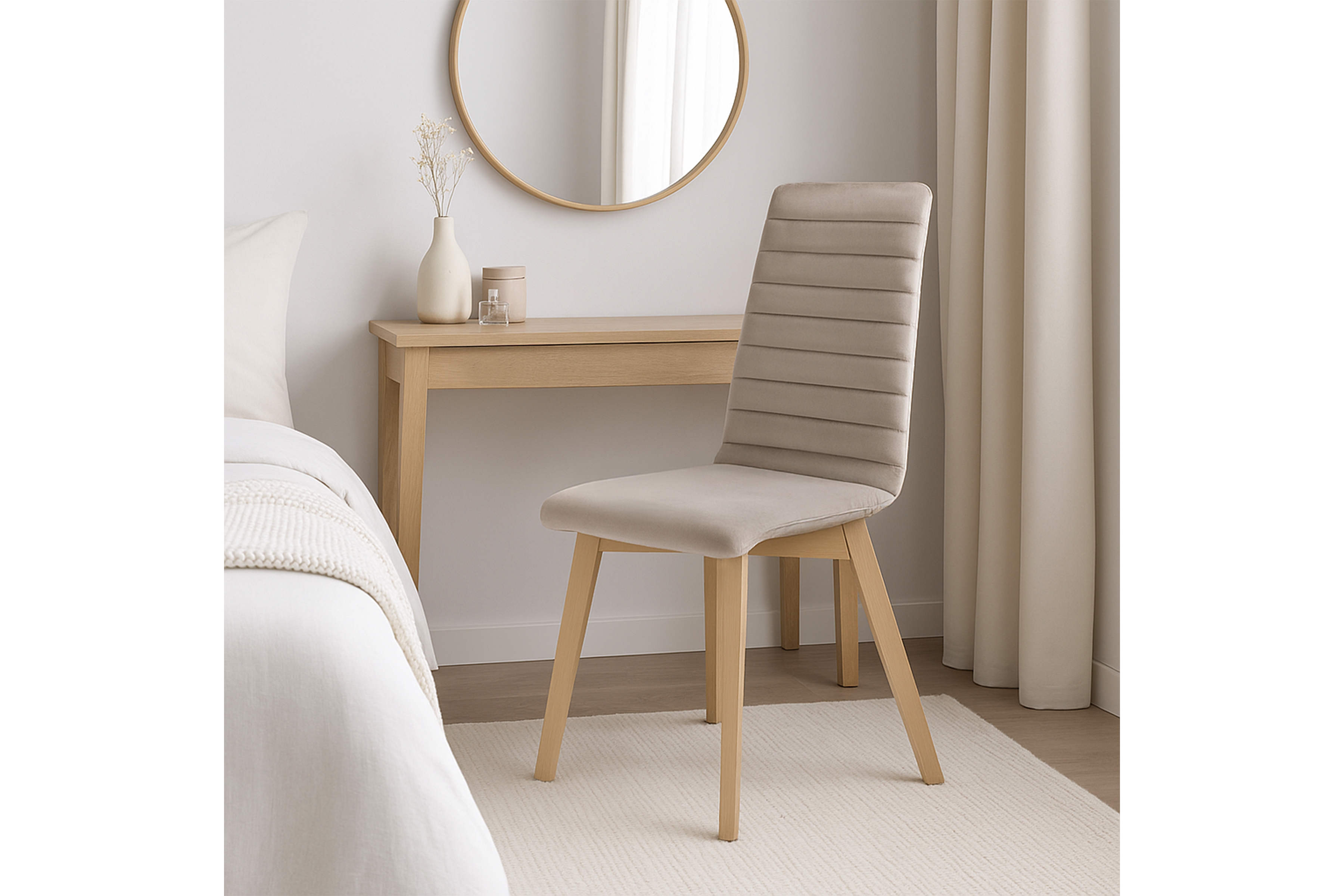 Čalouněná židle Modern 2 - béžová Salvador 02 / bukové nohy židle čalouněné Modern 2 na drewnianych nogach - béžová Salvador 02 / Nohy buk