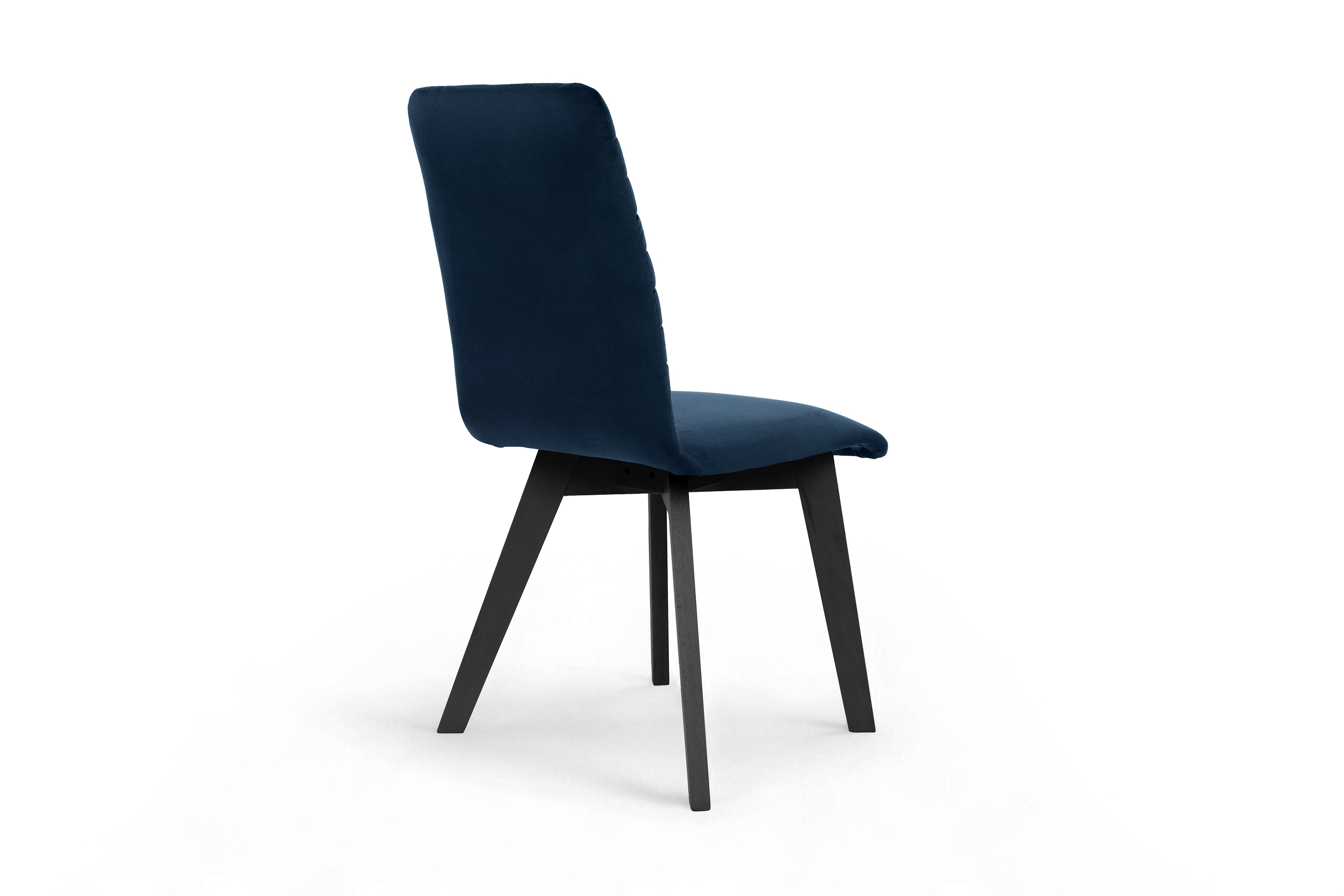 Čalúnená stolička Modern 2 - námornícka modrá Salvador 05 / čierne nohy Stolička čalúnená Modern 2 na drewnianych nogach - granatowe Salvador 05 / čierny nožičky
