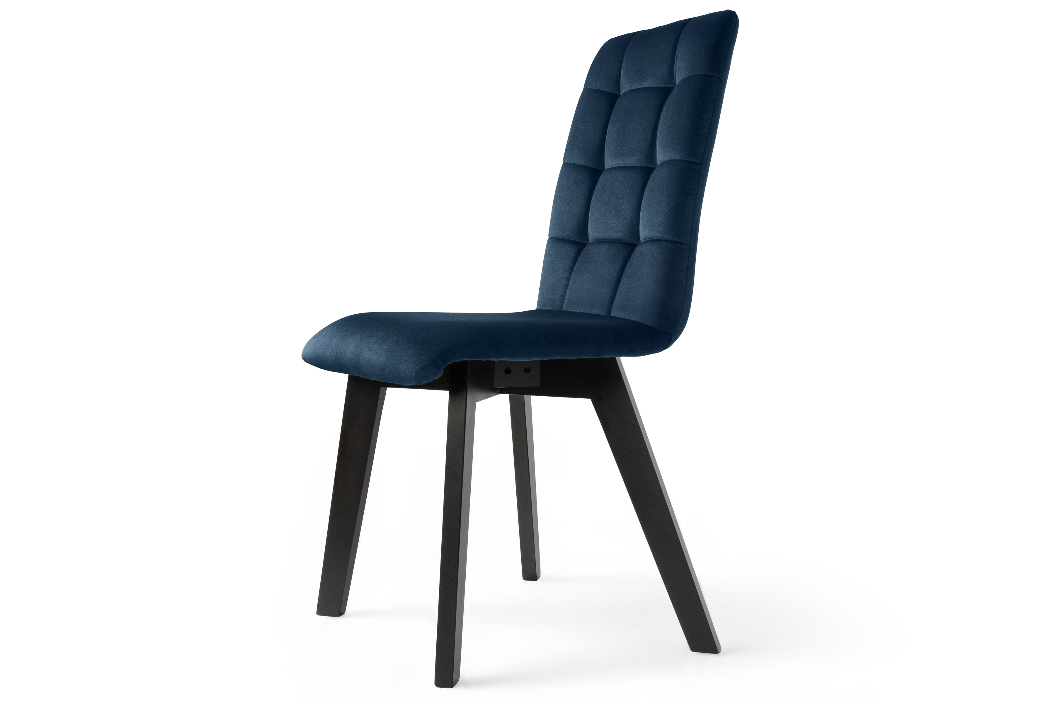 Jedálenská stolička Modern 4 - tmavomodrá Salvador 05 / čierne nohy Stolička čalúnená Modern 4 na drewnianych nogach - granat Salvador 05 / čierny nožičky